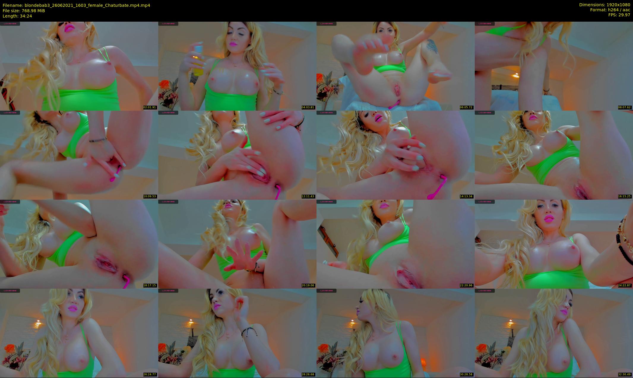 blondebab3 — 35 minute Chaturbate female cam show recording, 1080p, Jun 26, 2021
