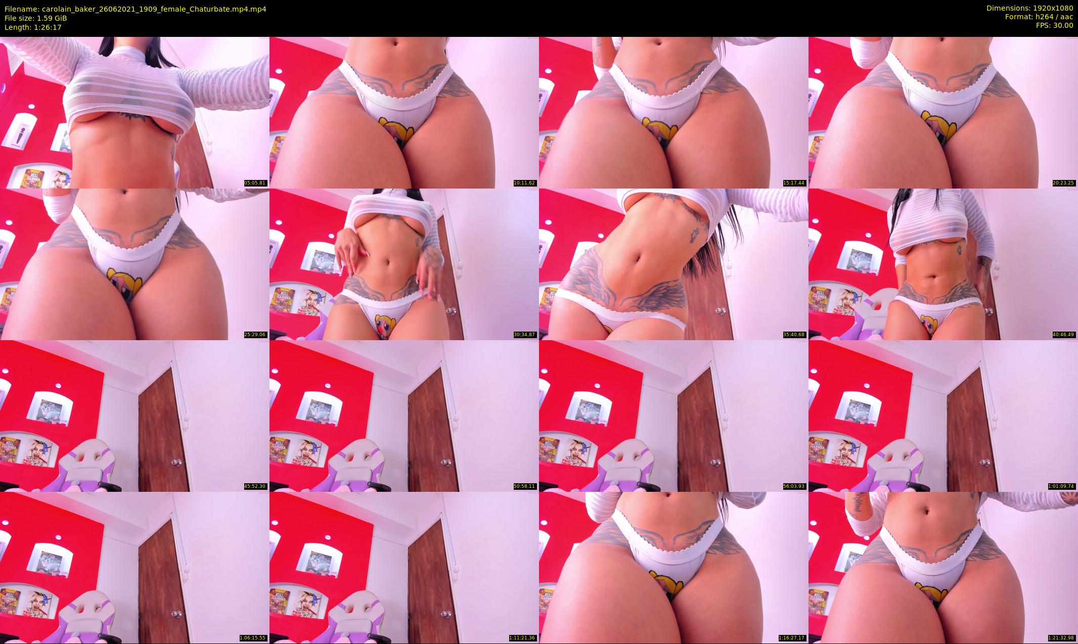 carolain_baker — 87 minute Chaturbate female cam show recording, 1080p, Jun 26, 2021