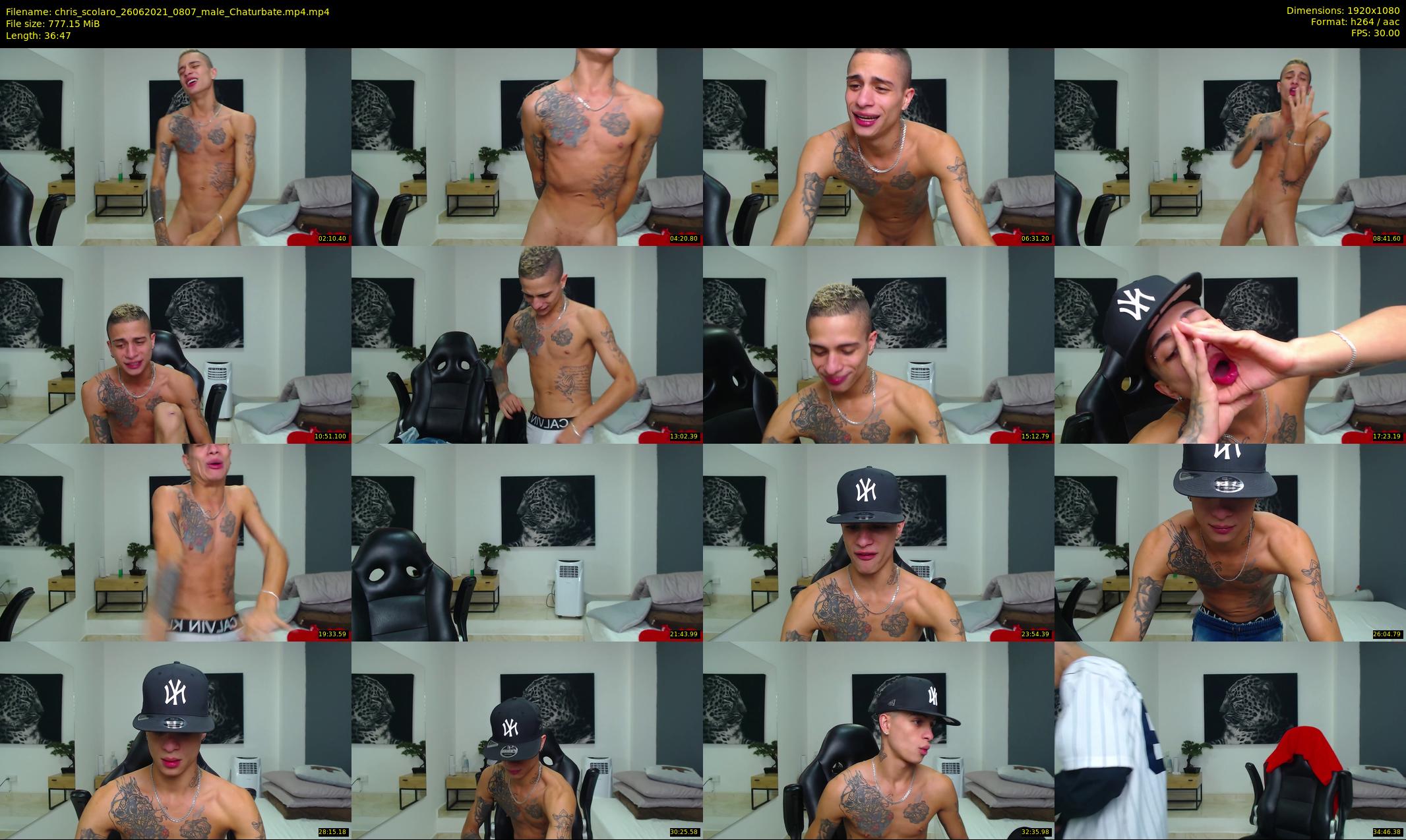 chris_scolaro — 37 minute Chaturbate male cam show recording, 1080p, Jun 26, 2021