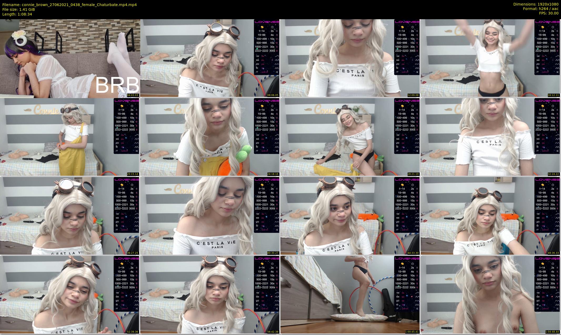 connie_brown — 69 minute Chaturbate female cam show recording, 1080p, Jun 27, 2021