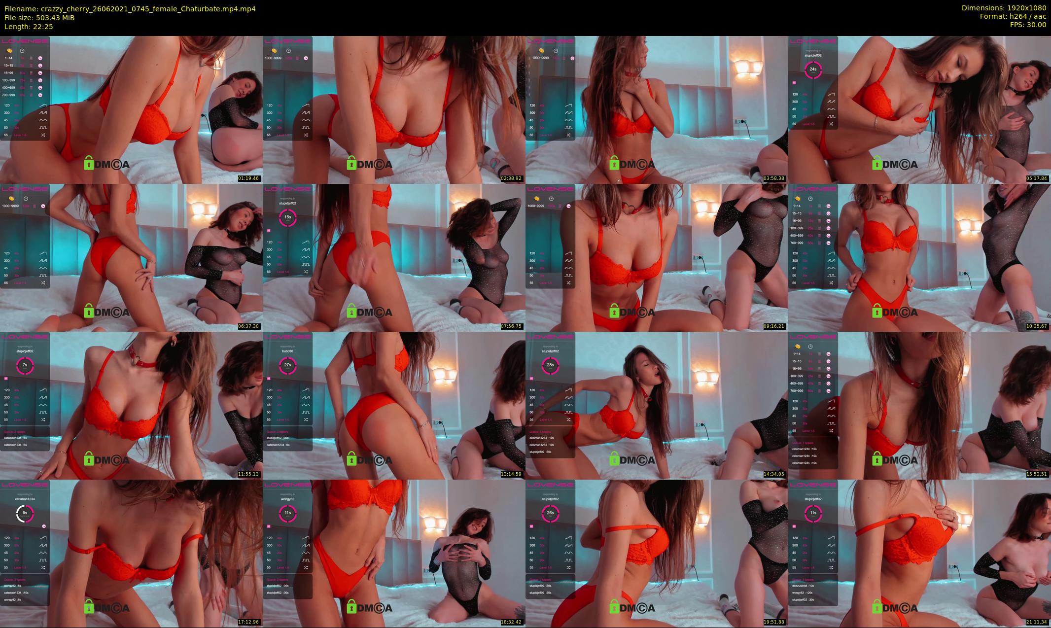 crazzy_cherry — 23 minute Chaturbate female cam show recording, 1080p, Jun 26, 2021