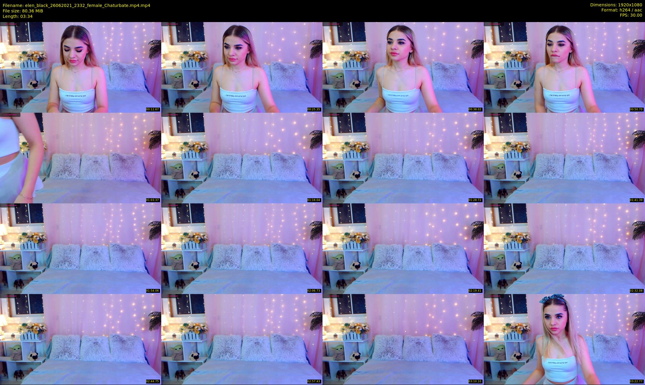 elen_black — 4 minute Chaturbate female cam show recording, 1080p, Jun 26, 2021