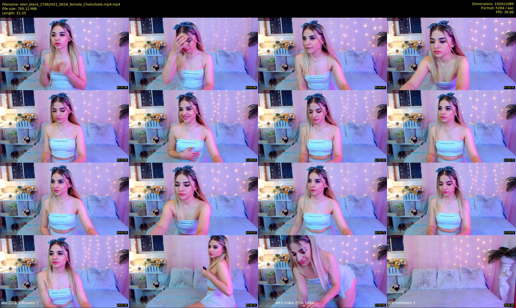 elen_black — 32 minute Chaturbate female cam show recording, 1080p, Jun 27, 2021