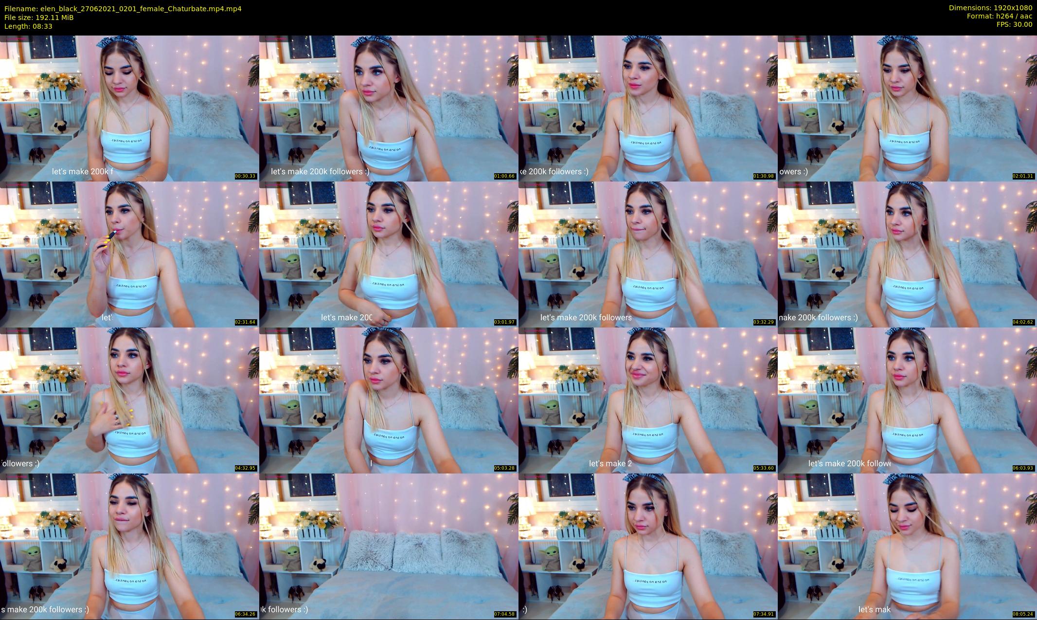 elen_black — 9 minute Chaturbate female cam show recording, 1080p, Jun 27, 2021