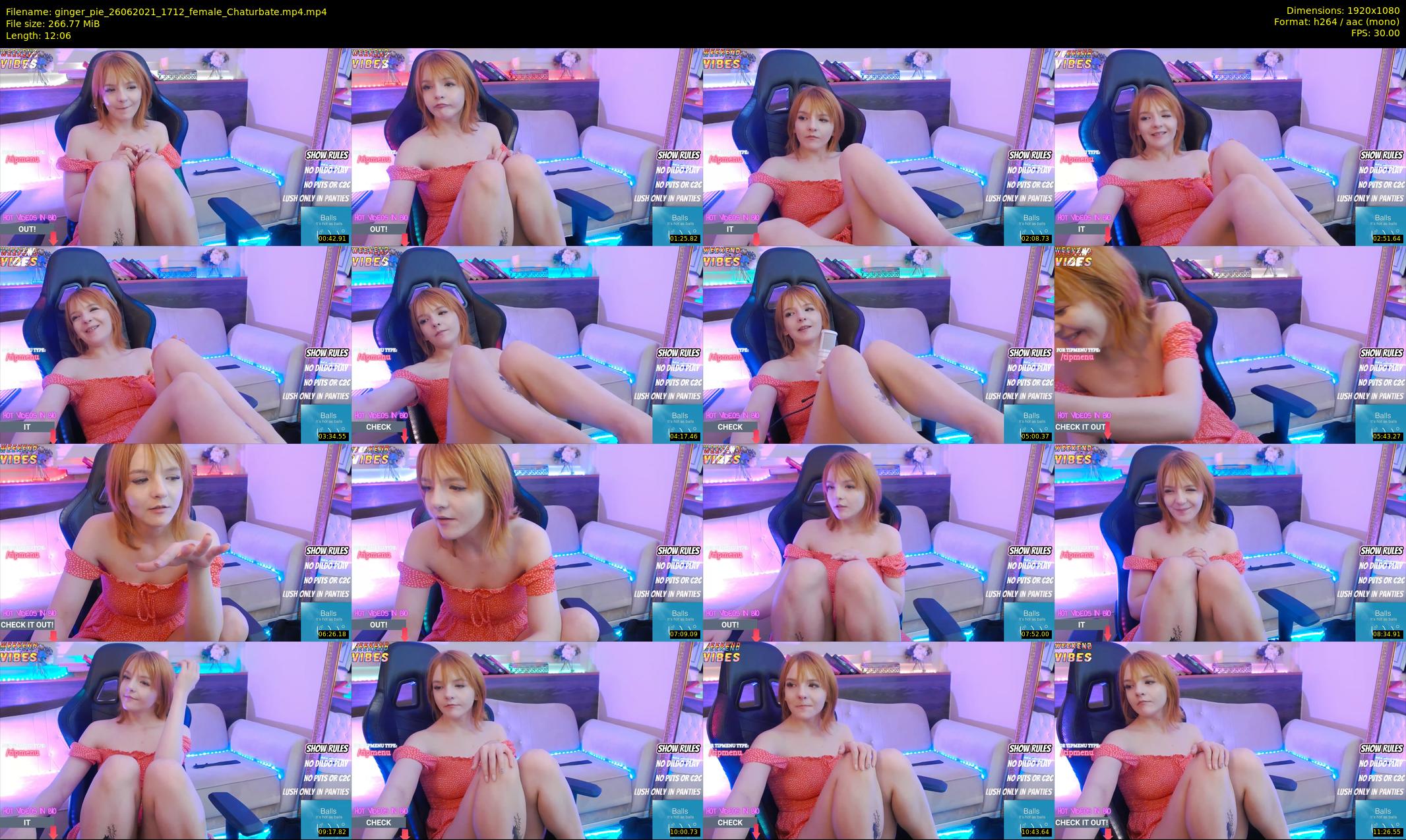 ginger_pie — 13 minute Chaturbate female cam show recording, 1080p, Jun 26, 2021