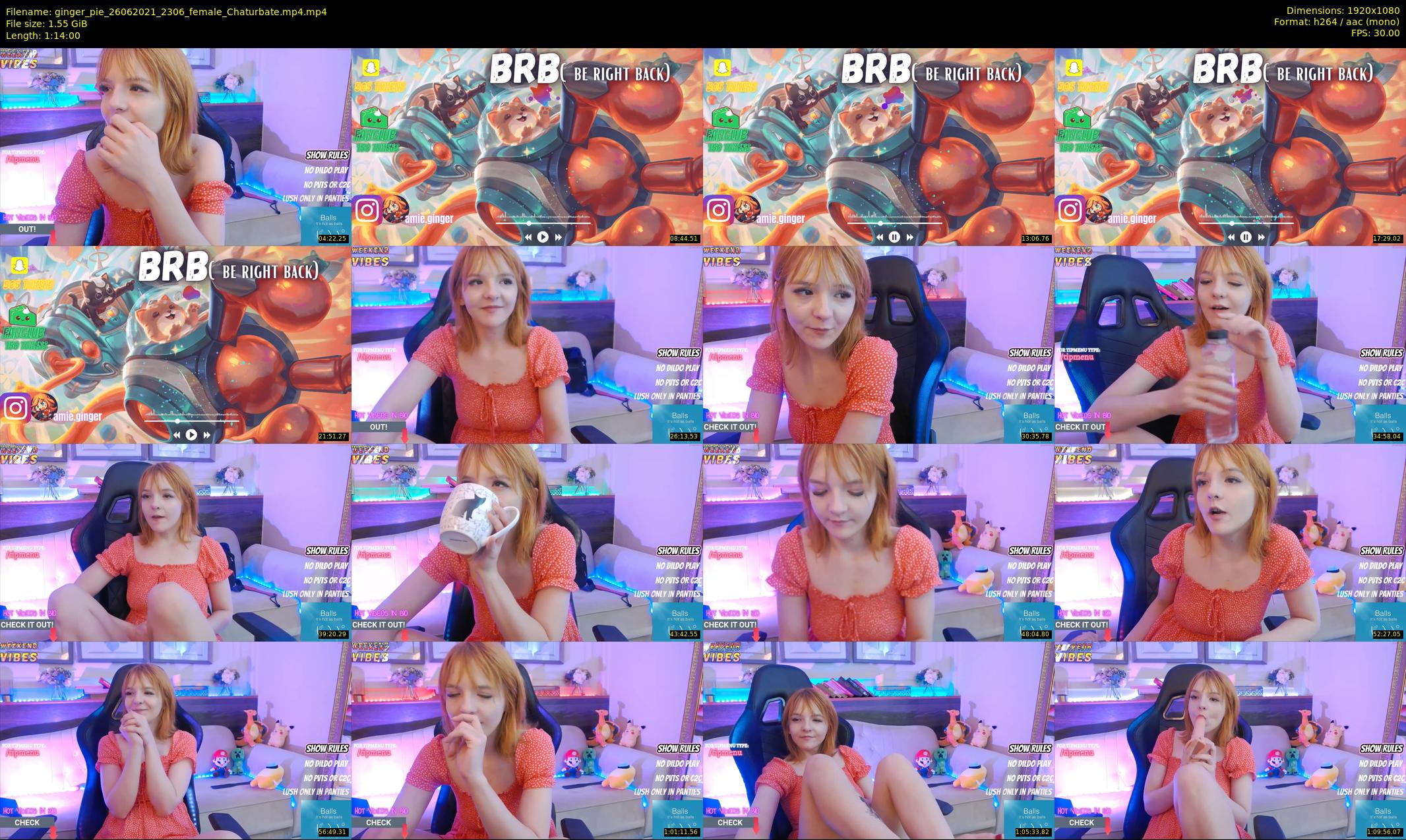 ginger_pie — 74 minute Chaturbate female cam show recording, 1080p, Jun 26, 2021