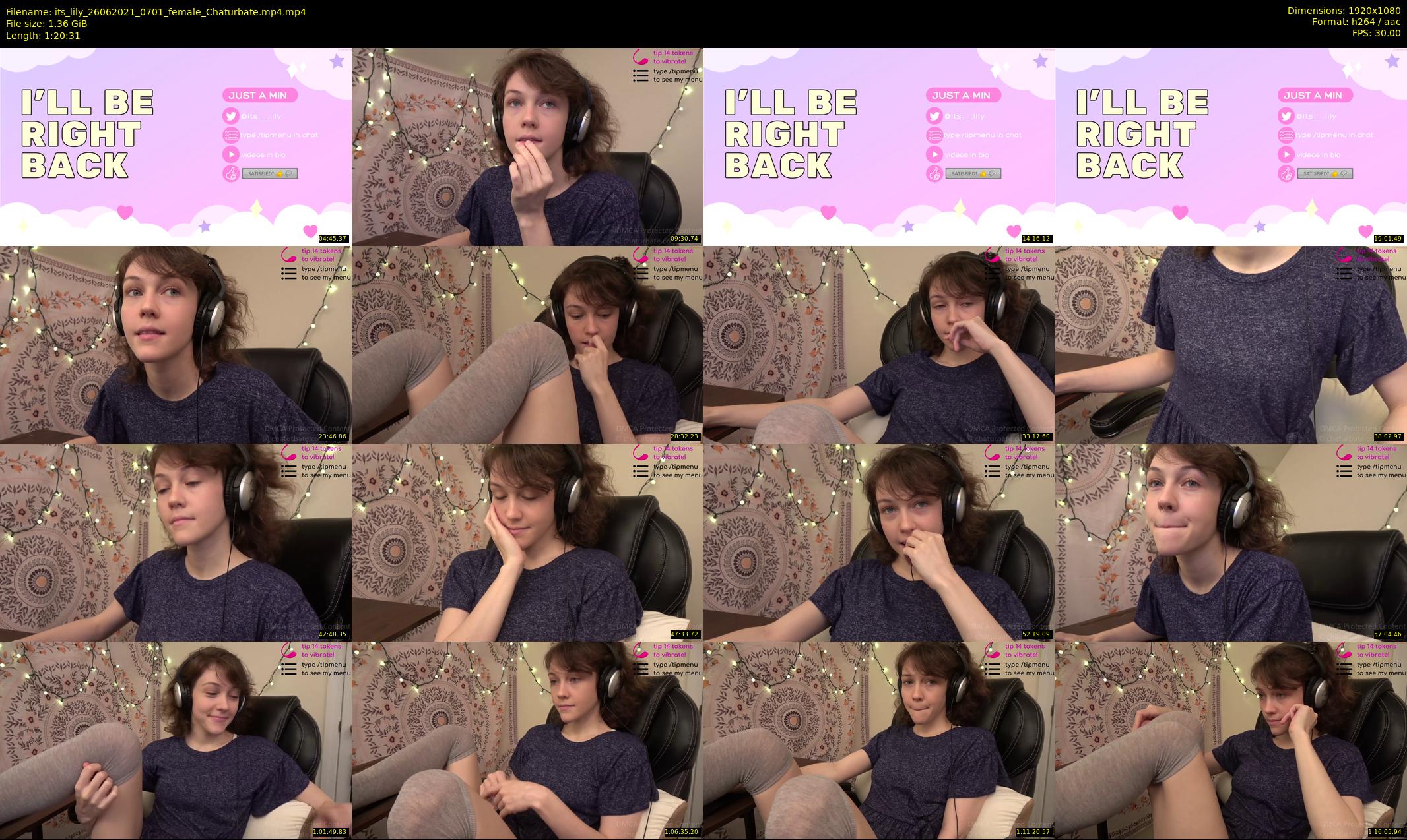 its_lily — 81 minute Chaturbate female cam show recording, 1080p, Jun 26, 2021