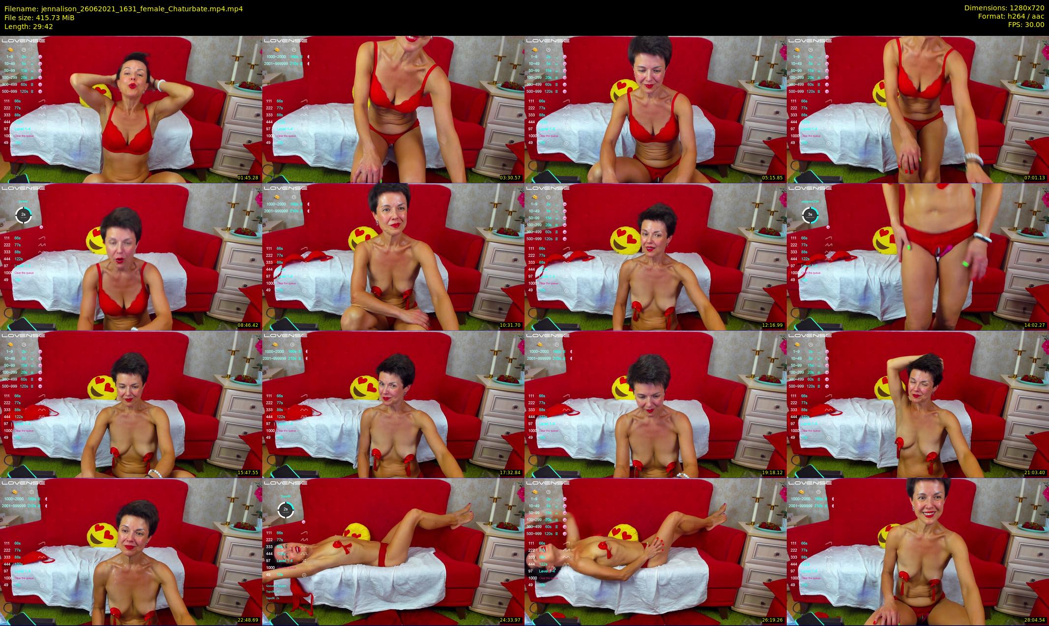 jennalison — 30 minute Chaturbate female cam show recording, 720p, Jun 26, 2021