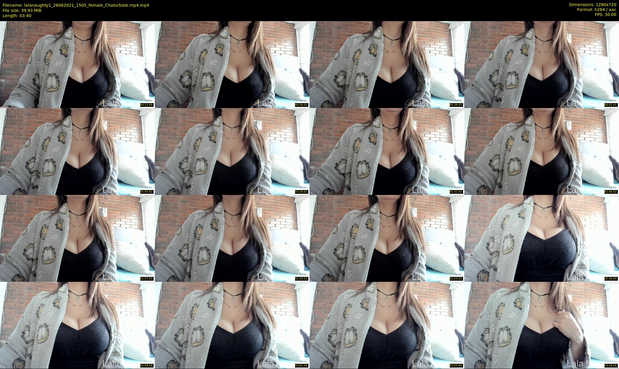 lalanaughty1 — 4 minute Chaturbate female cam show recording, 720p, Jun 26, 2021