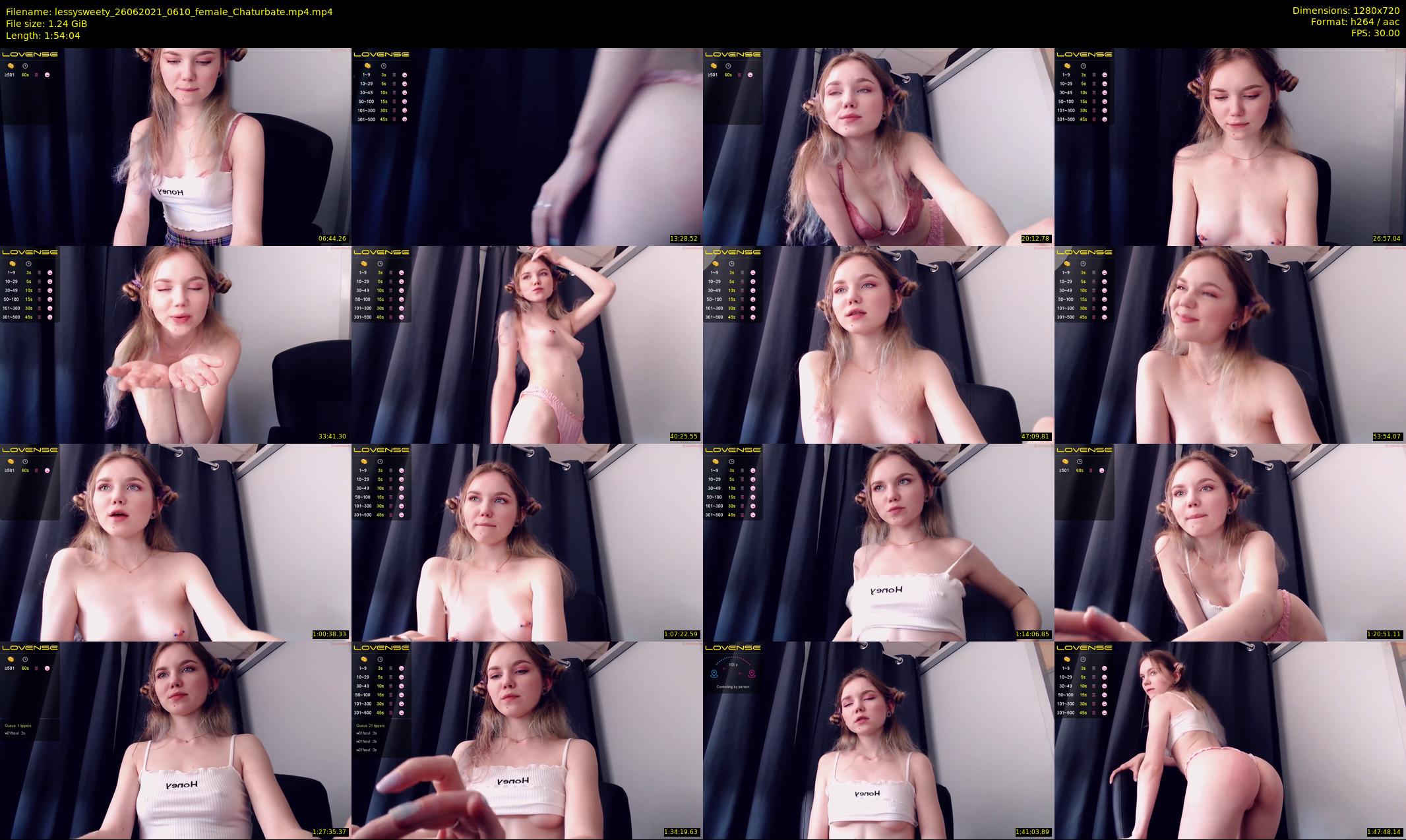 lessysweety — 115 minute Chaturbate female cam show recording, 720p, Jun 26, 2021