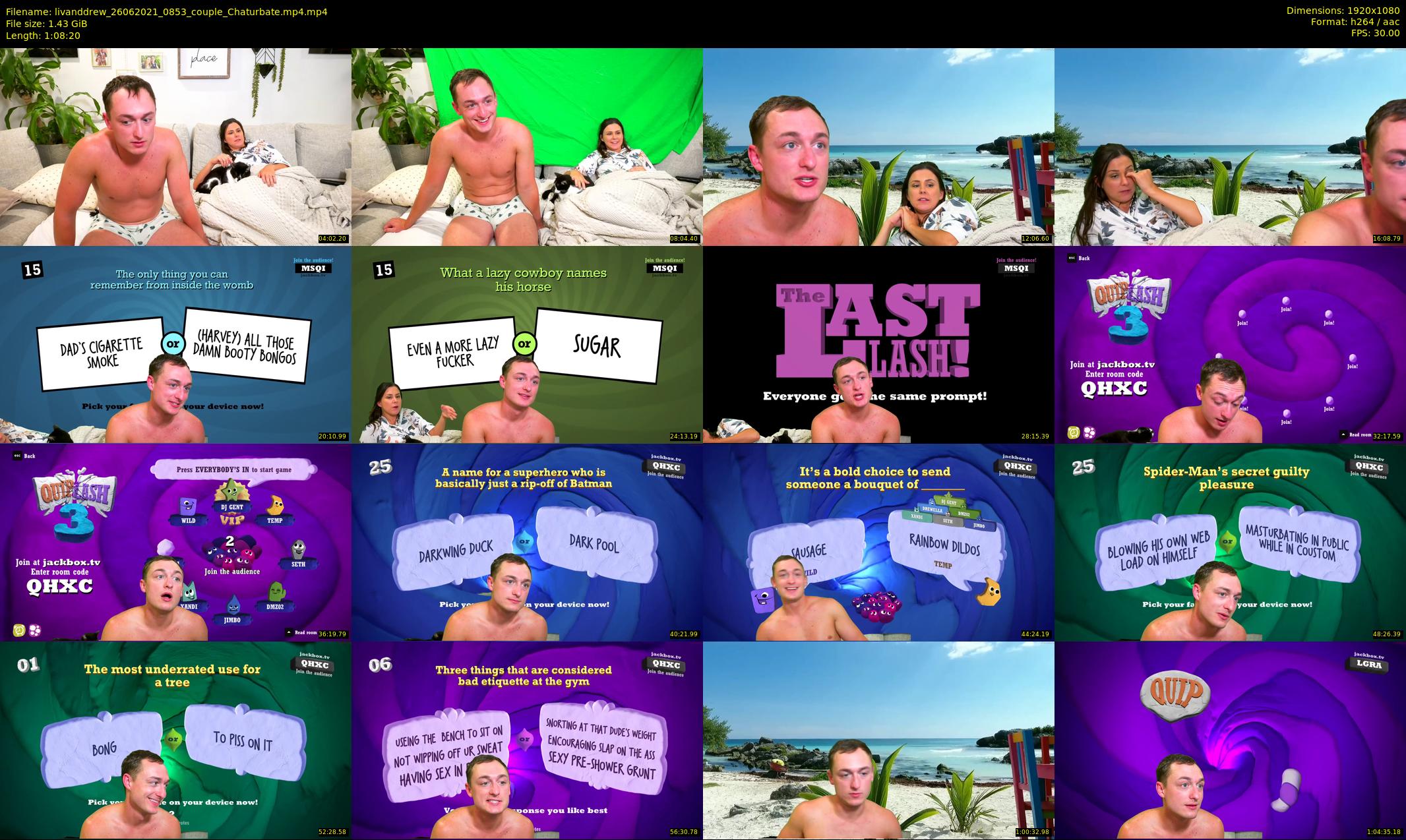 livanddrew — 69 minute Chaturbate couple cam show recording, 1080p, Jun 26, 2021