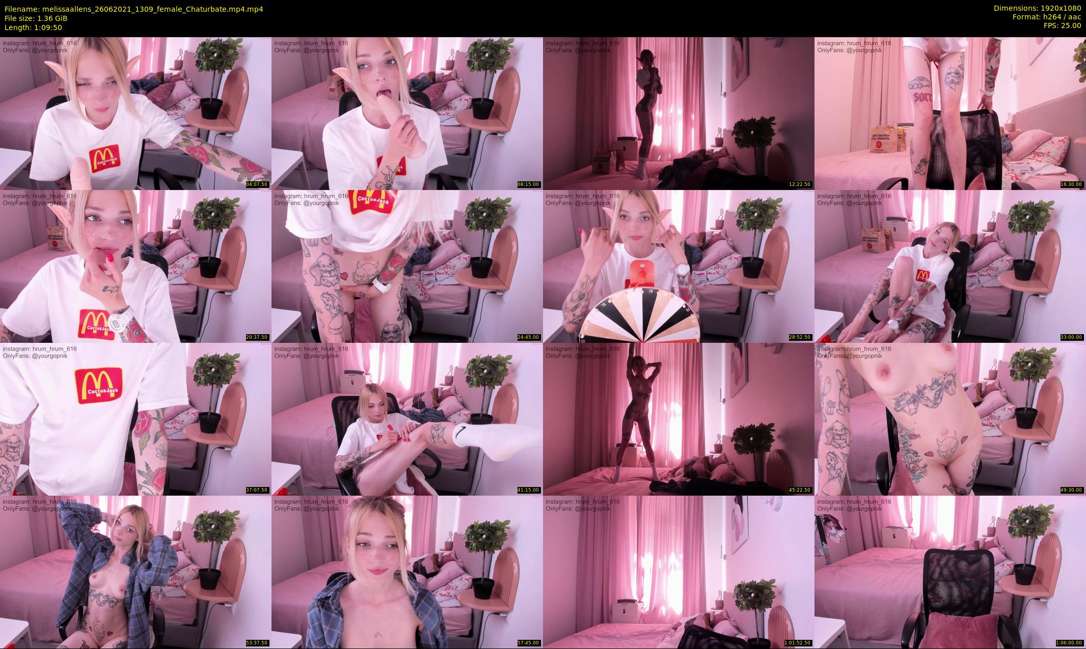 melissaallens — 70 minute Chaturbate female cam show recording, 1080p, Jun 26, 2021
