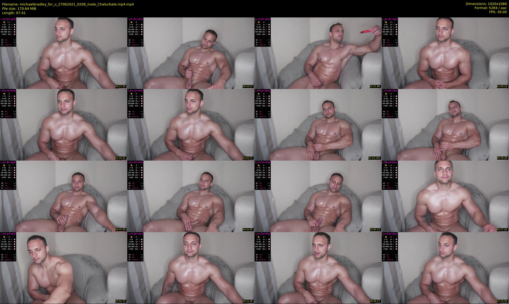 michaelbradley_for_u — 8 minute Chaturbate male cam show recording, 1080p, Jun 27, 2021