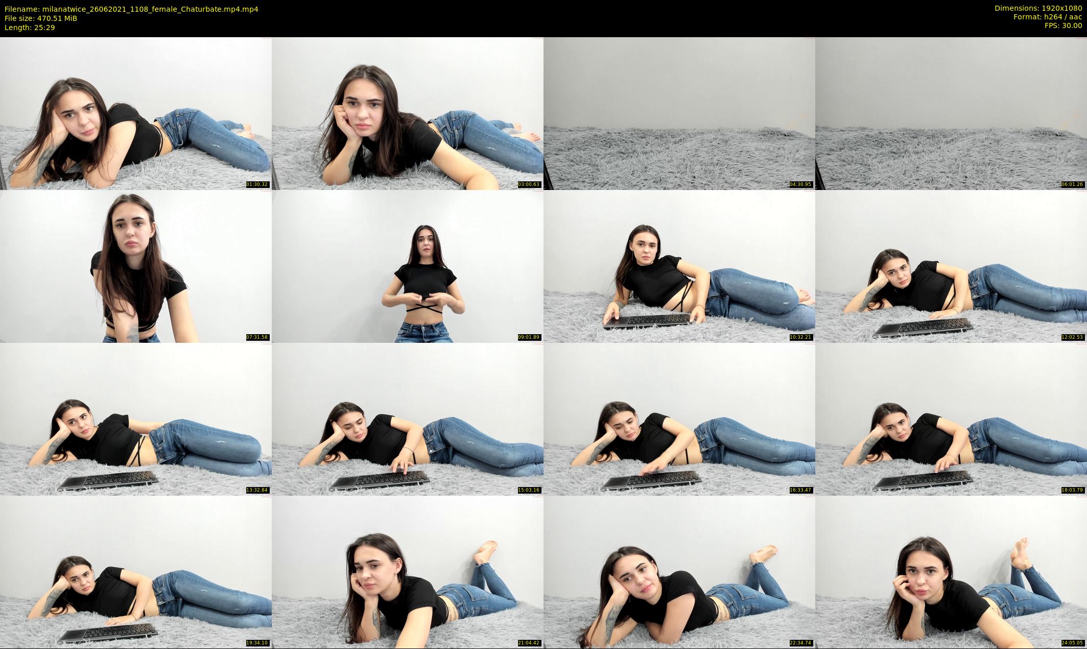 milanatwice — 26 minute Chaturbate female cam show recording, 1080p, Jun 26, 2021
