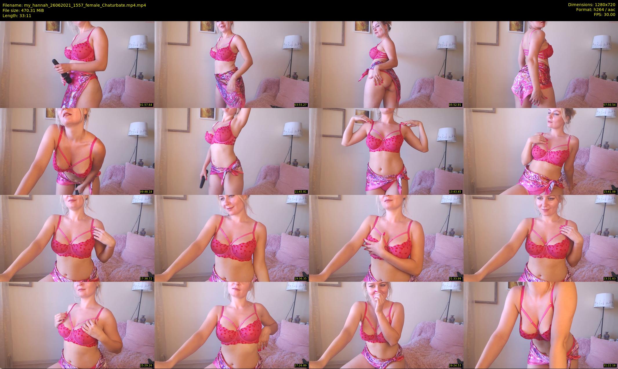 my_hannah — 34 minute Chaturbate female cam show recording, 720p, Jun 26, 2021