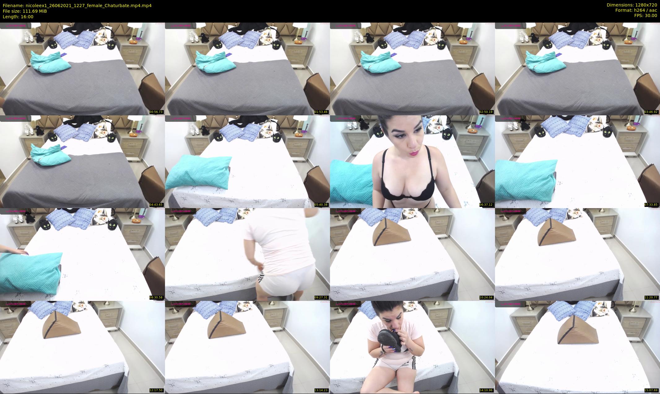 nicoleex1 — 16 minute Chaturbate female cam show recording, 720p, Jun 26, 2021