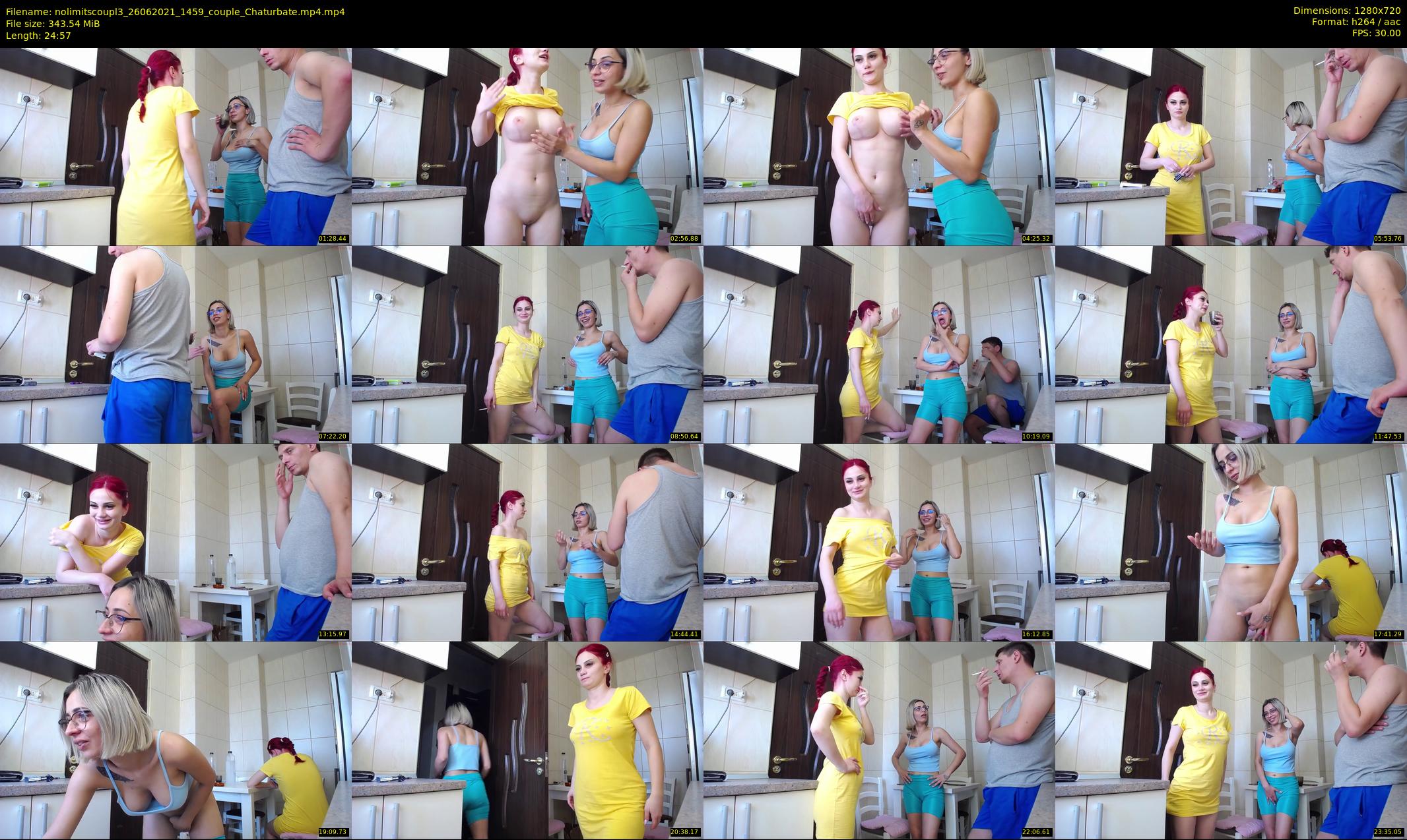 nolimitscoupl3 — 25 minute Chaturbate couple cam show recording, 720p, Jun 26, 2021