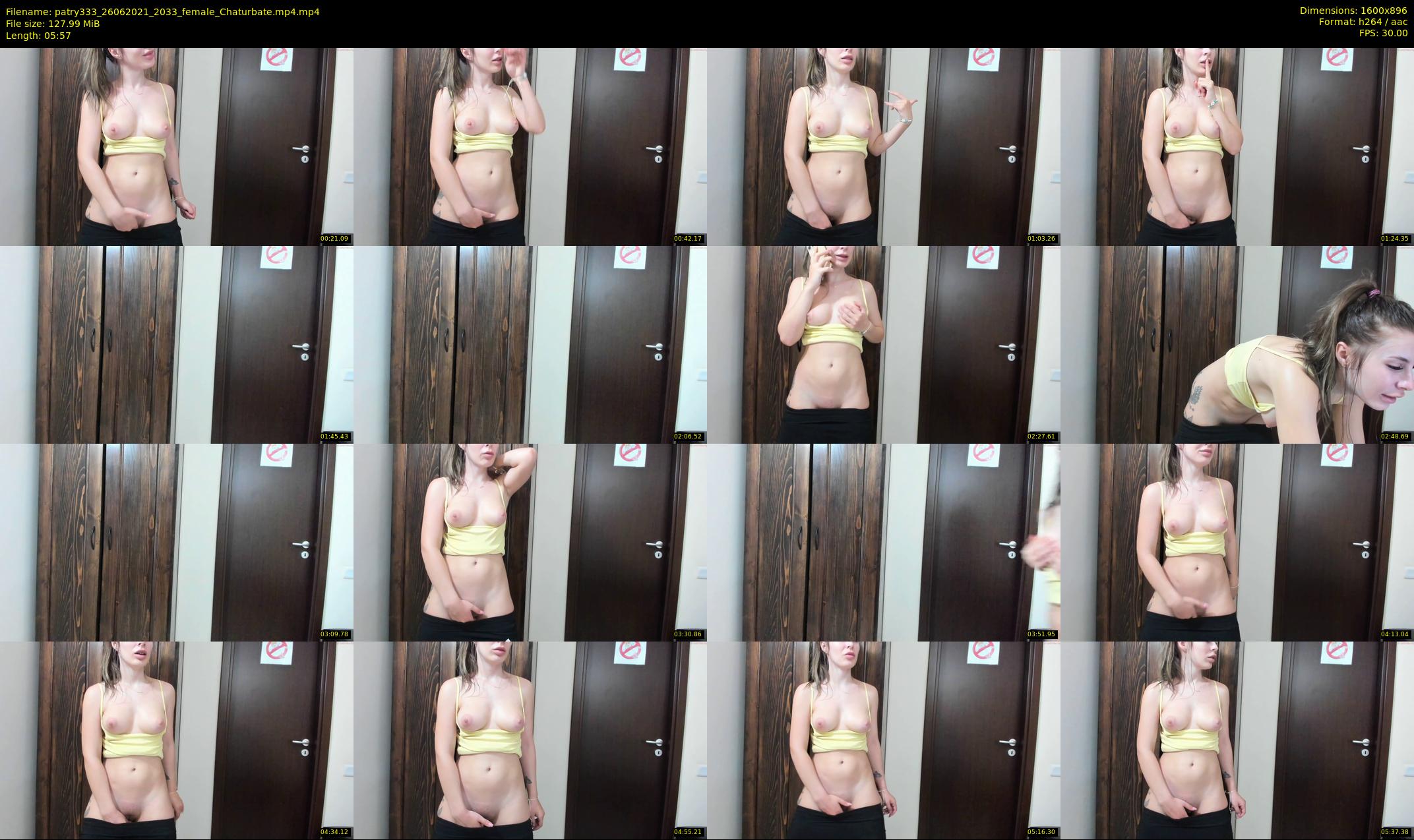 patry333 — 6 minute Chaturbate female cam show recording, 720p, Jun 26, 2021