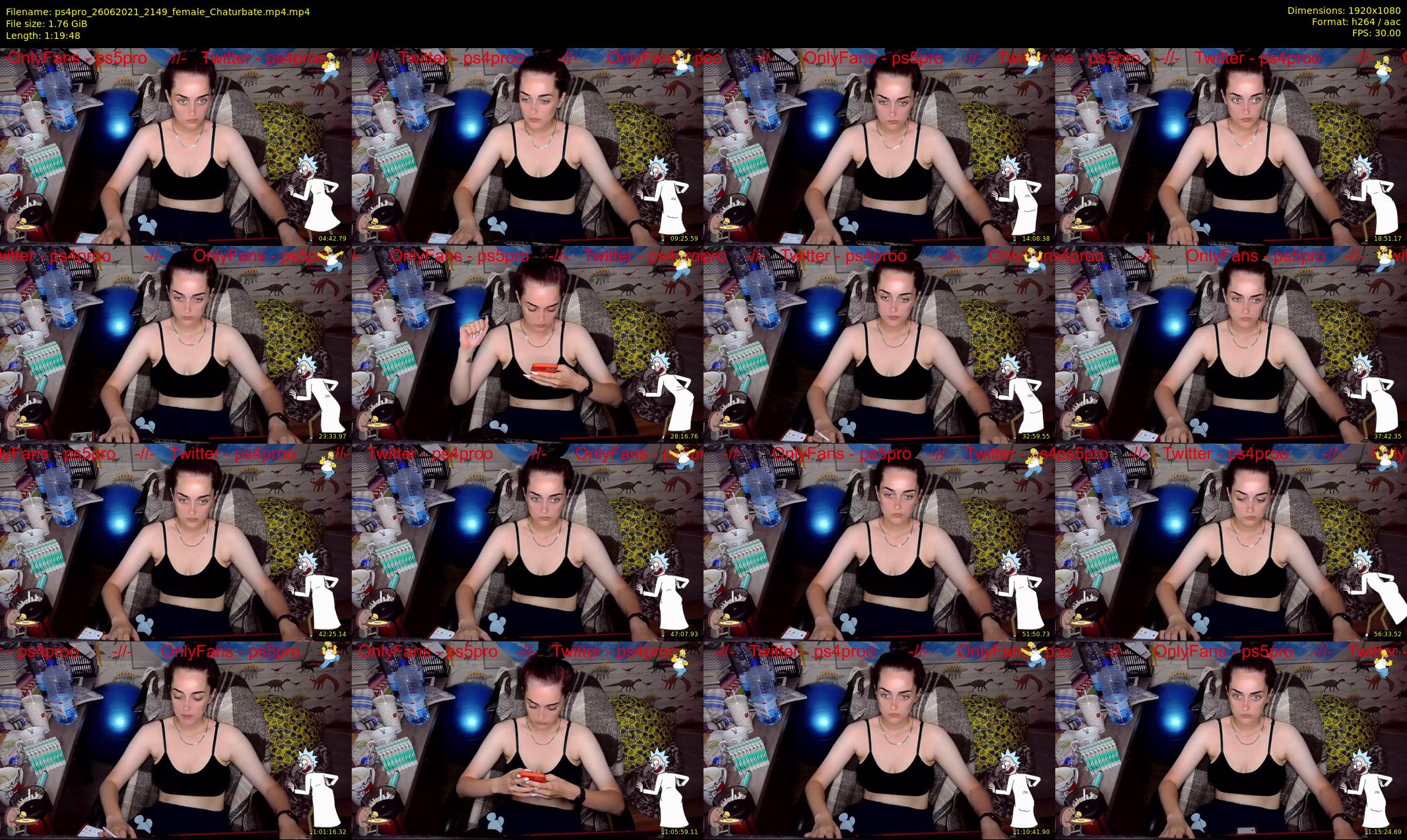 ps4pro — 80 minute Chaturbate female cam show recording, 1080p, Jun 26, 2021