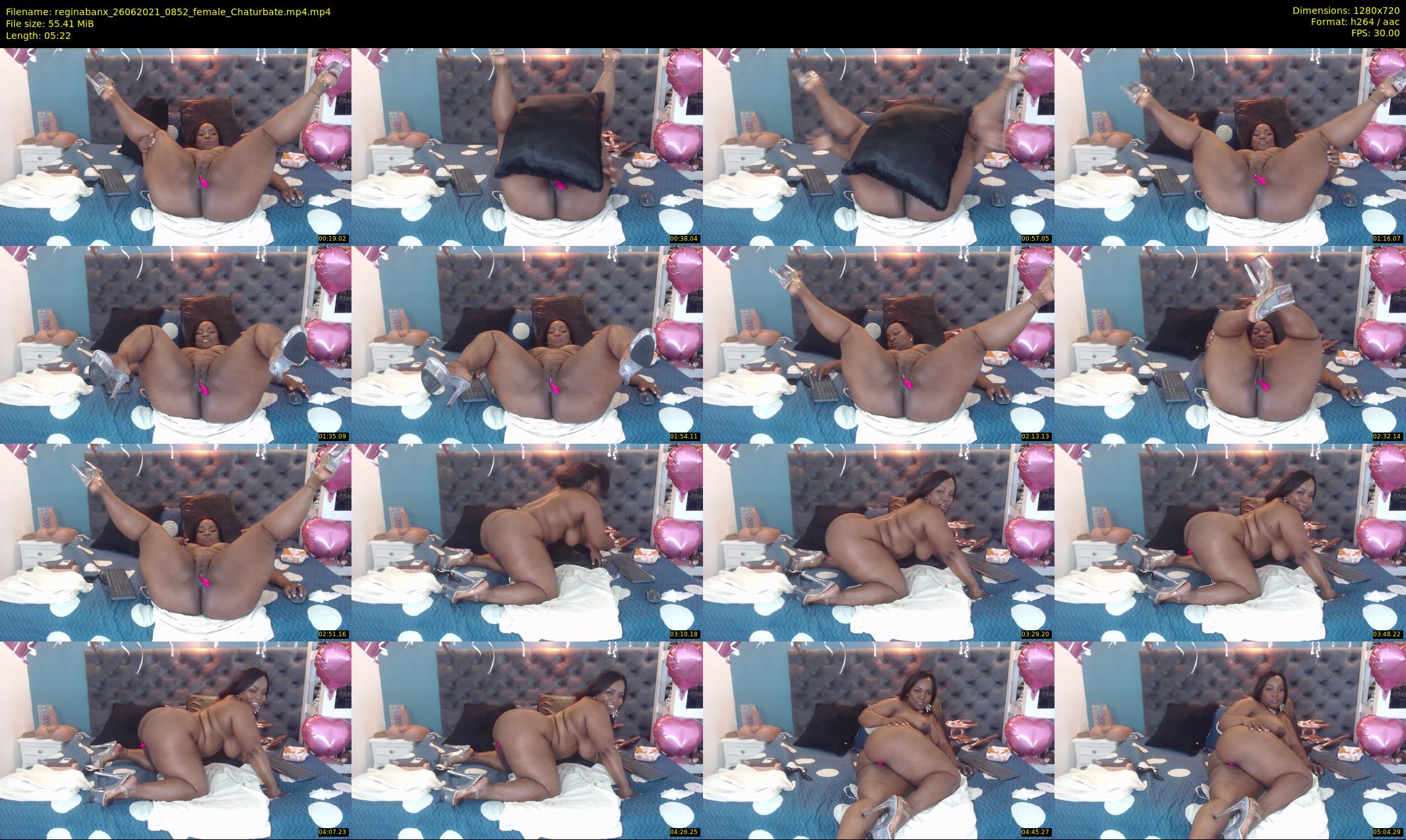 reginabanx — 6 minute Chaturbate female cam show recording, 720p, Jun 26, 2021