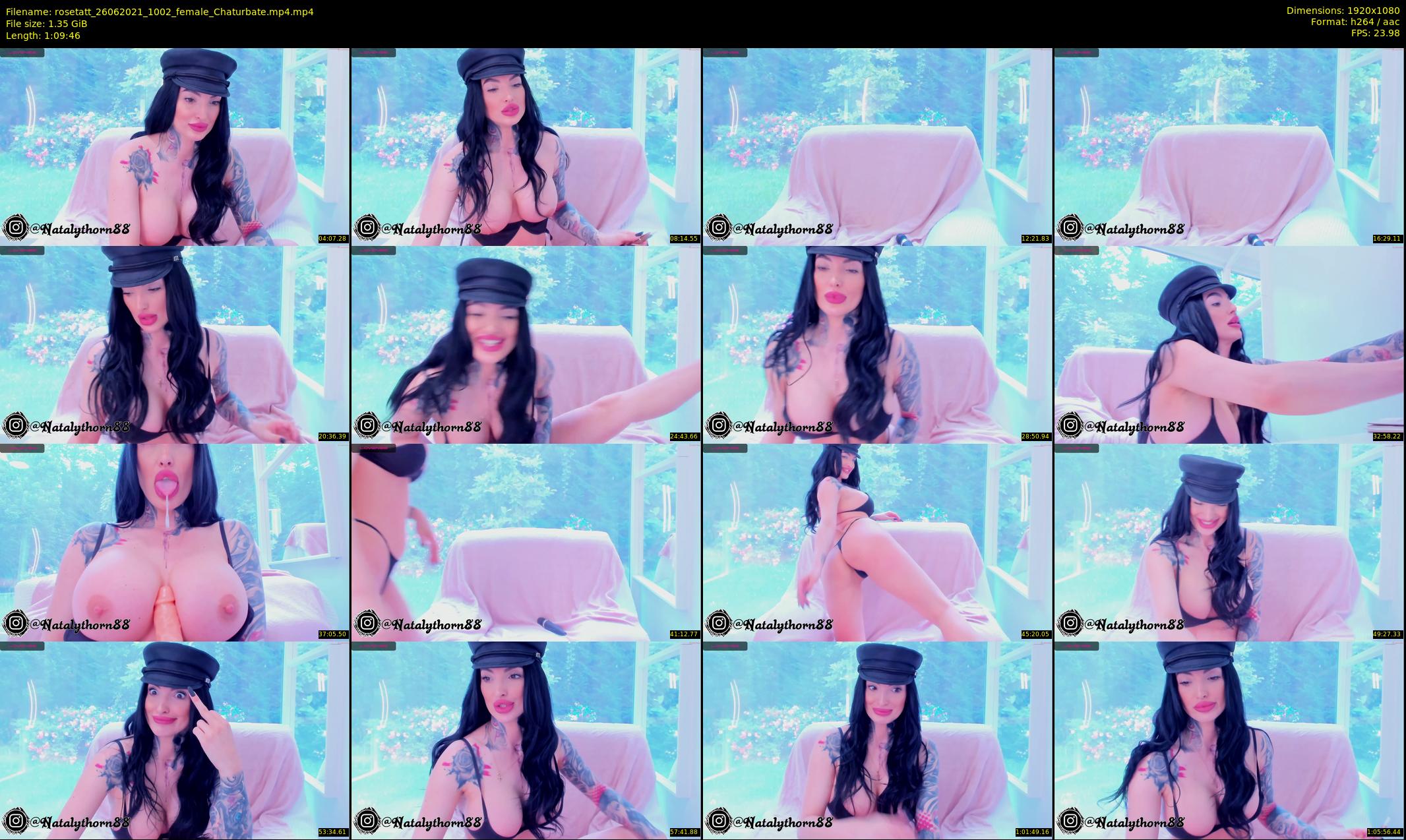 rosetatt — 70 minute Chaturbate female cam show recording, 1080p, Jun 26, 2021