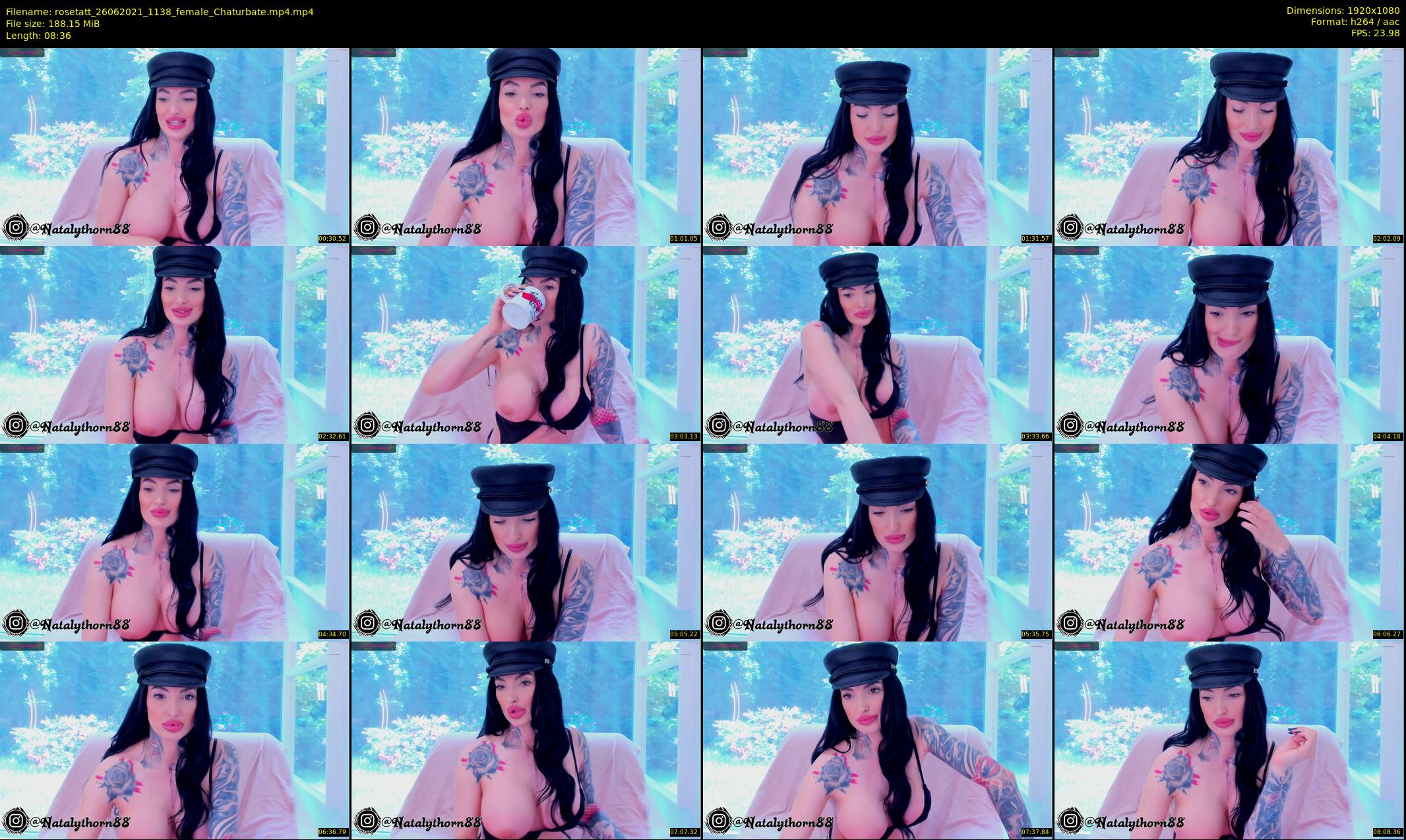 rosetatt — 9 minute Chaturbate female cam show recording, 1080p, Jun 26, 2021