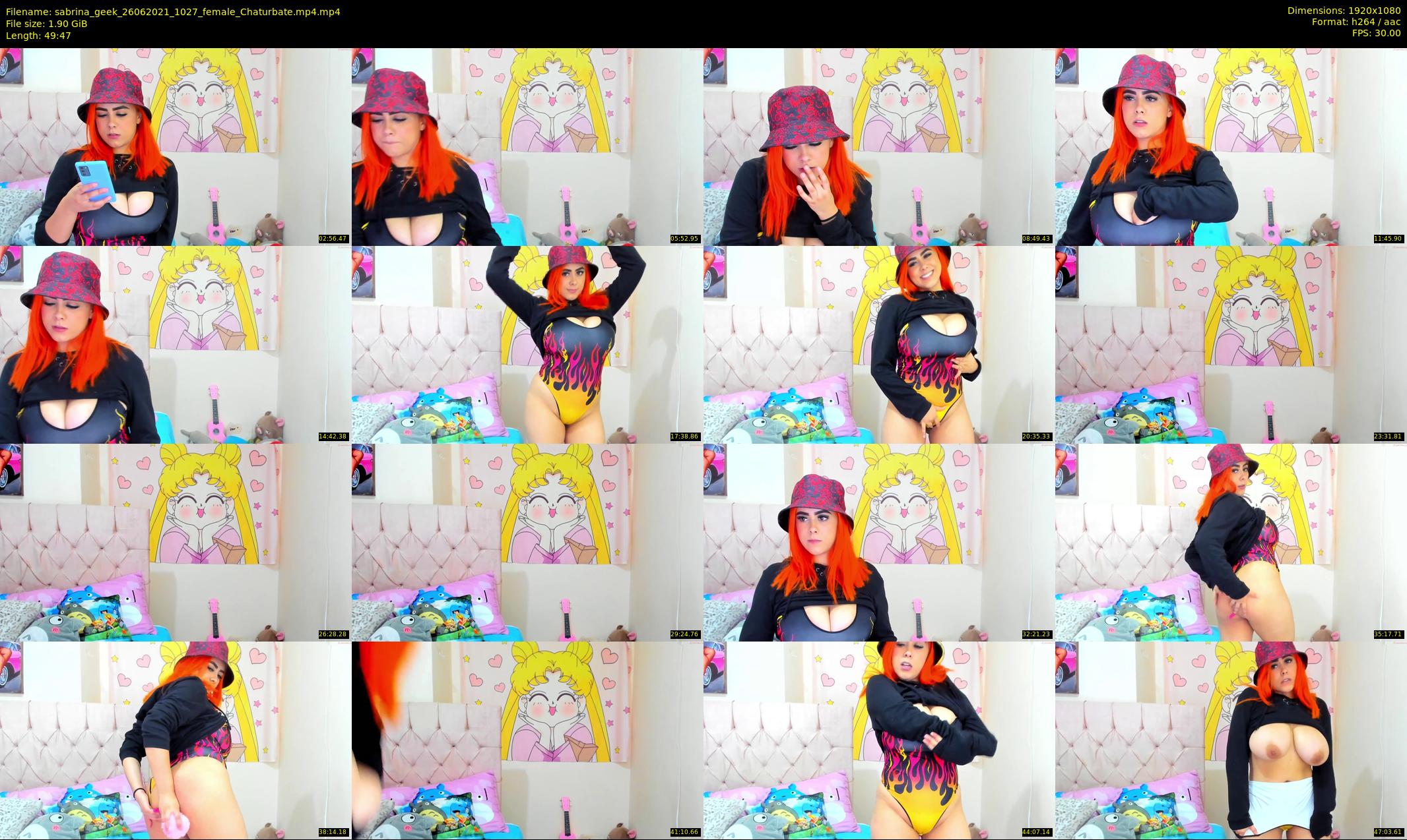 sabrina_geek — 50 minute Chaturbate female cam show recording, 1080p, Jun 26, 2021