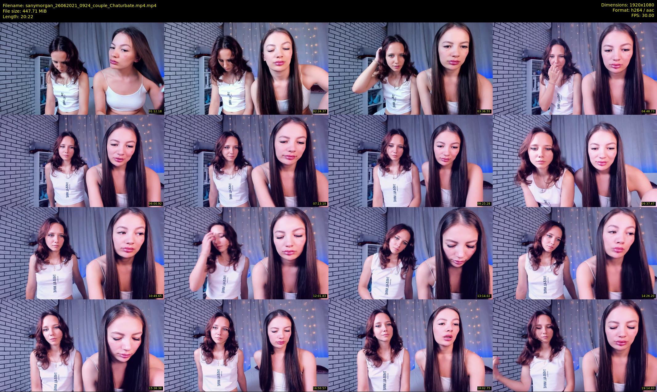 sanymorgan — 21 minute Chaturbate couple cam show recording, 1080p, Jun 26, 2021