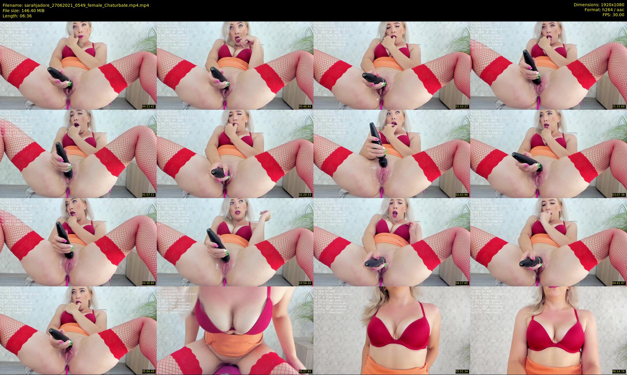 sarahjadore — 7 minute Chaturbate female cam show recording, 1080p, Jun 27, 2021
