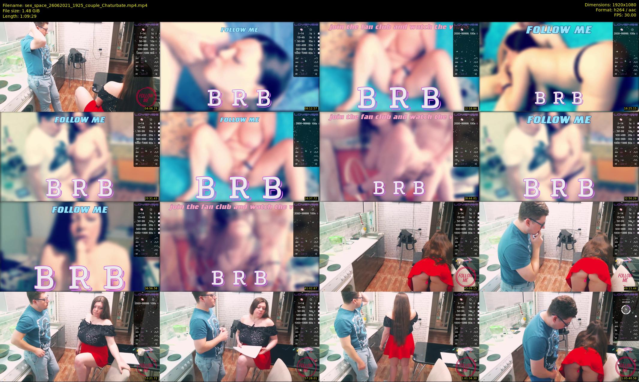 sex_space — 70 minute Chaturbate couple cam show recording, 1080p, Jun 26, 2021