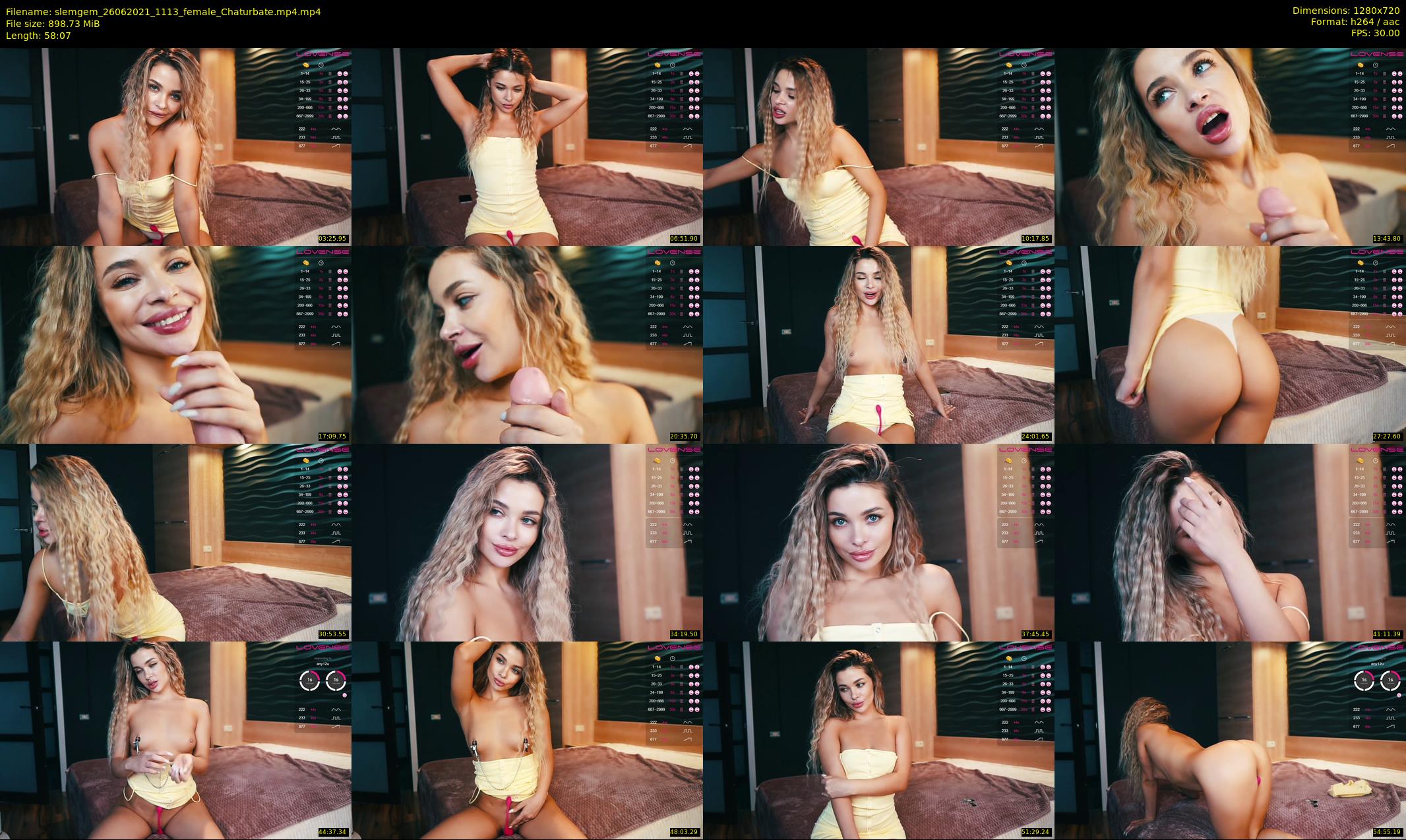 slemgem — 59 minute Chaturbate couple cam show recording, 720p, Jun 26, 2021