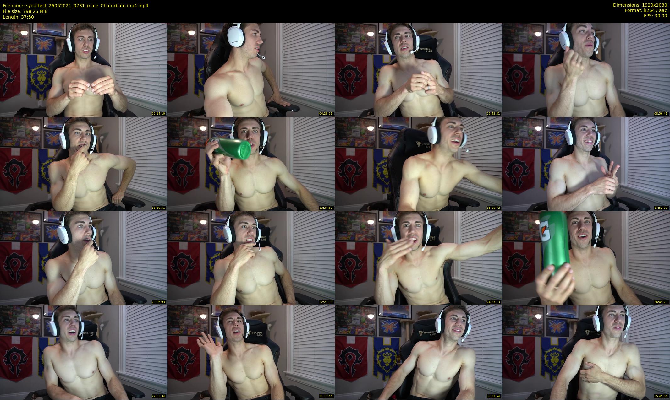 sydaffect — 38 minute Chaturbate male cam show recording, 1080p, Jun 26, 2021