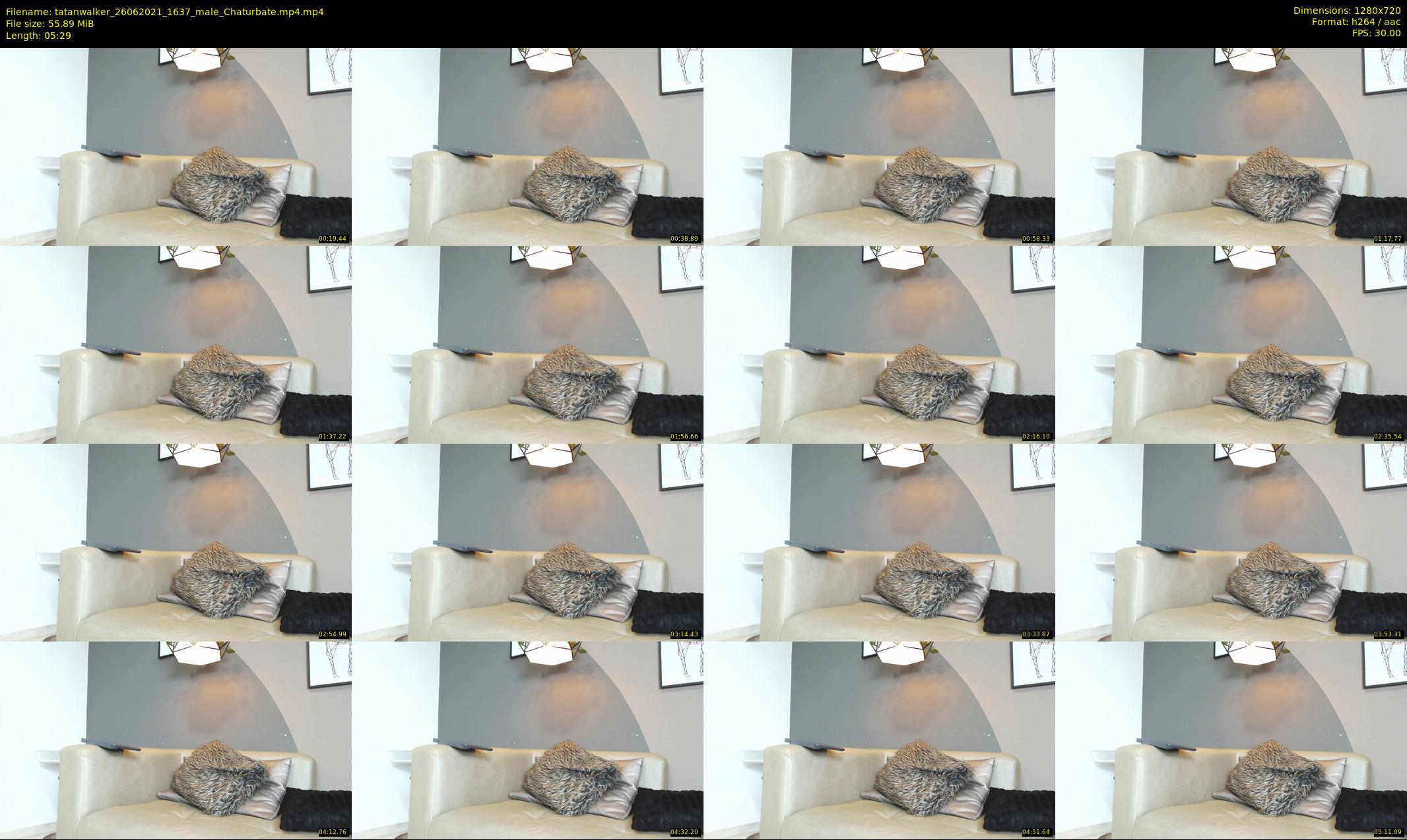 tatanwalker — 6 minute Chaturbate male cam show recording, 720p, Jun 26, 2021