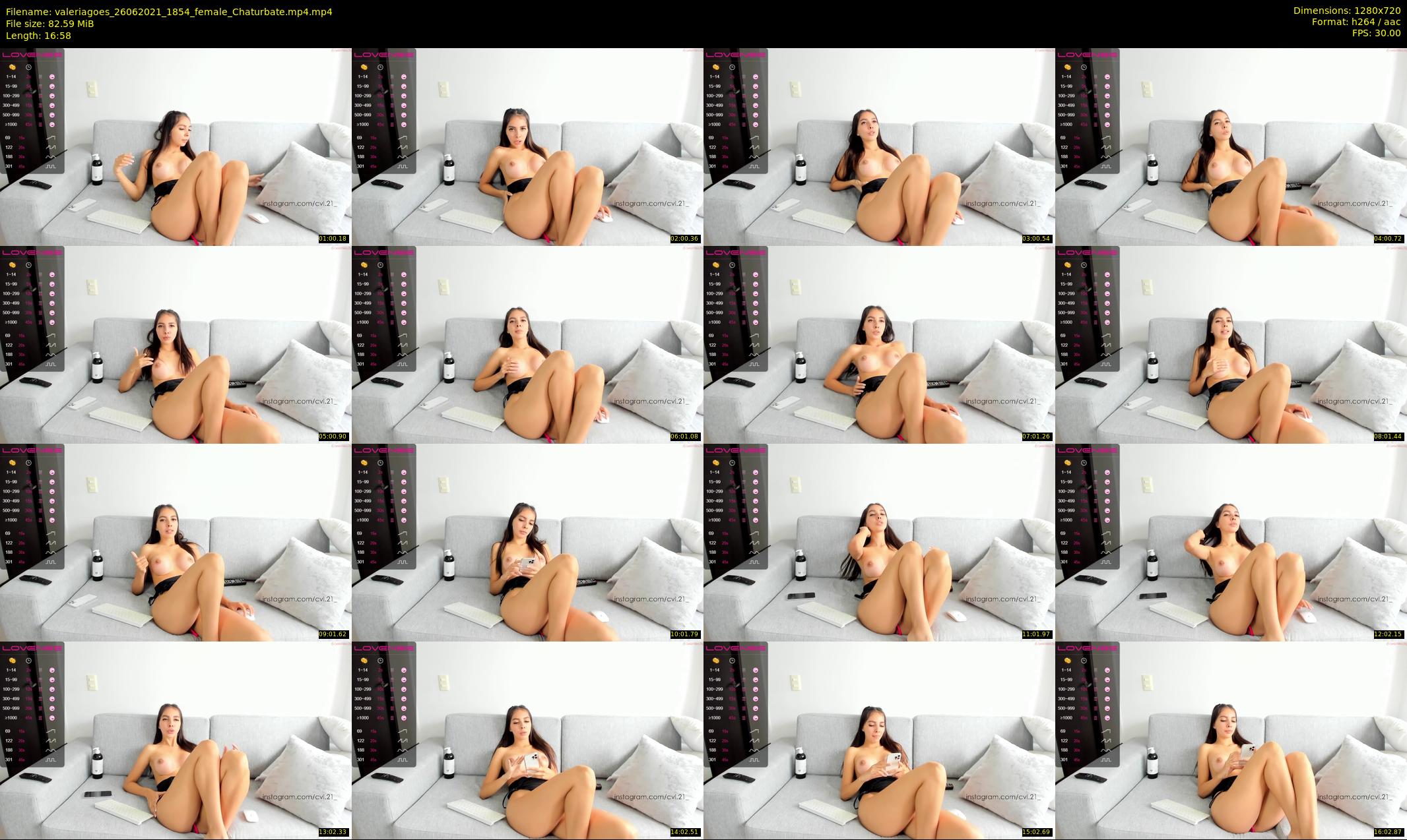 valeriagoes — 17 minute Chaturbate female cam show recording, 720p, Jun 26, 2021