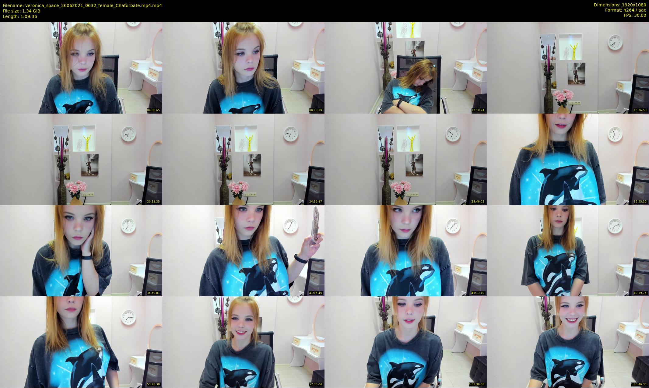 veronica_space — 70 minute Chaturbate female cam show recording, 1080p, Jun 26, 2021