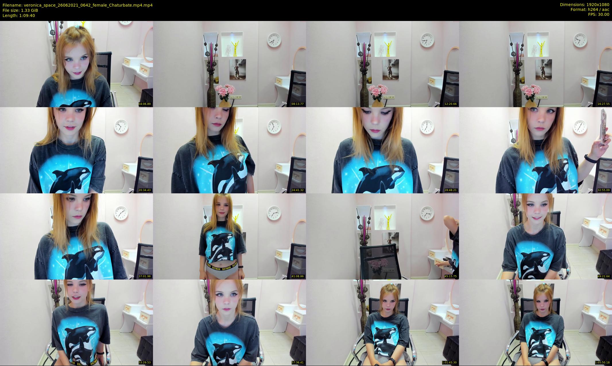 veronica_space — 70 minute Chaturbate female cam show recording, 1080p, Jun 26, 2021
