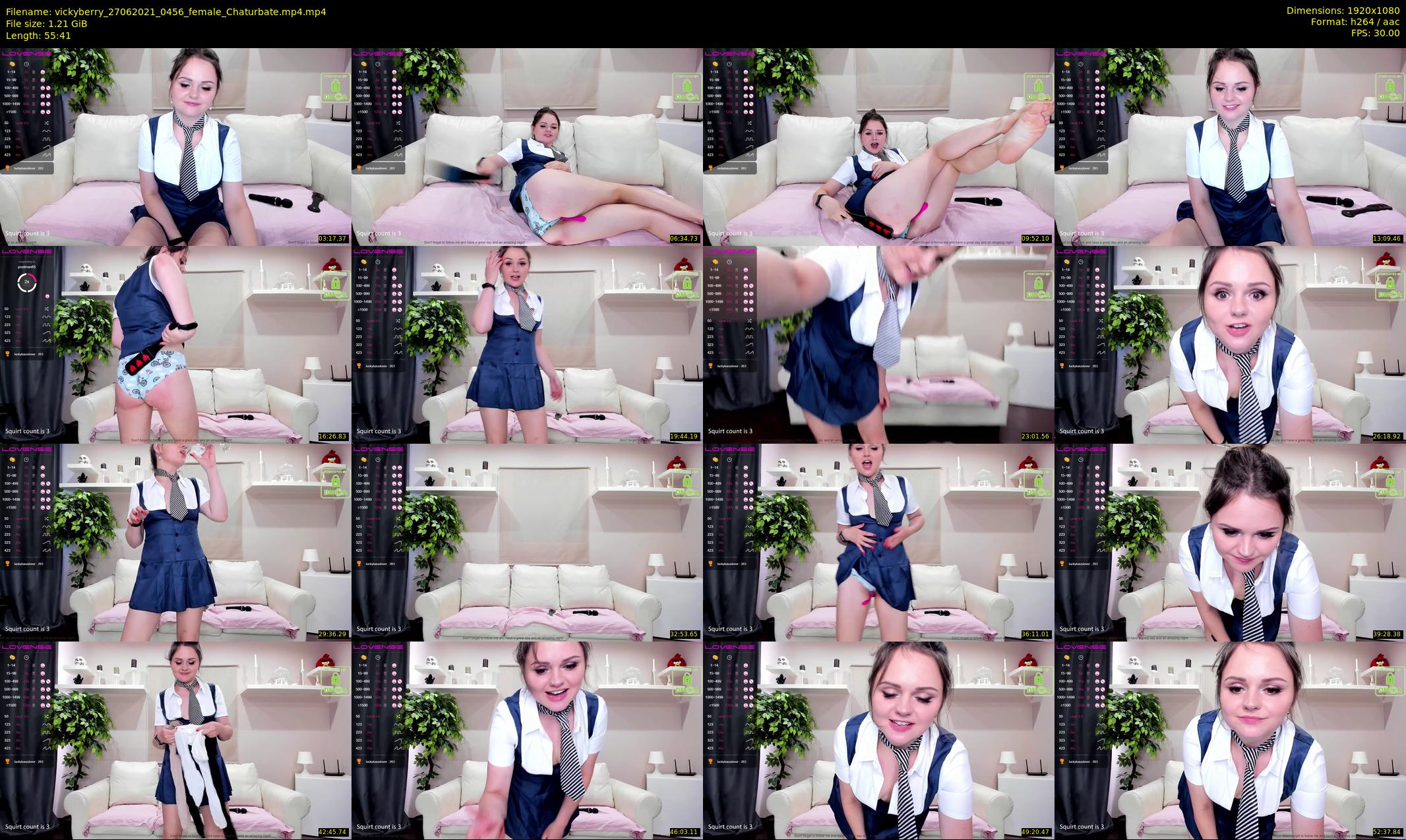 vickyberry — 56 minute Chaturbate female cam show recording, 1080p, Jun 27, 2021