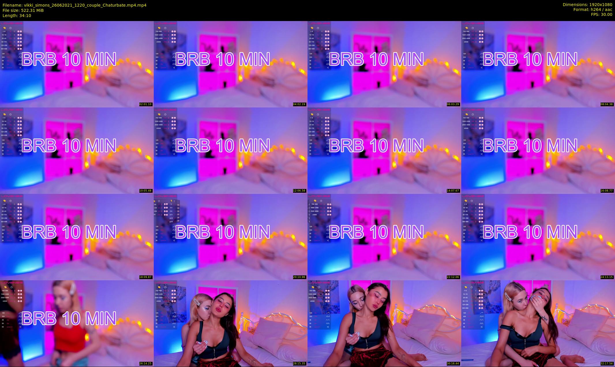 vikki_simons — 35 minute Chaturbate couple cam show recording, 1080p, Jun 26, 2021