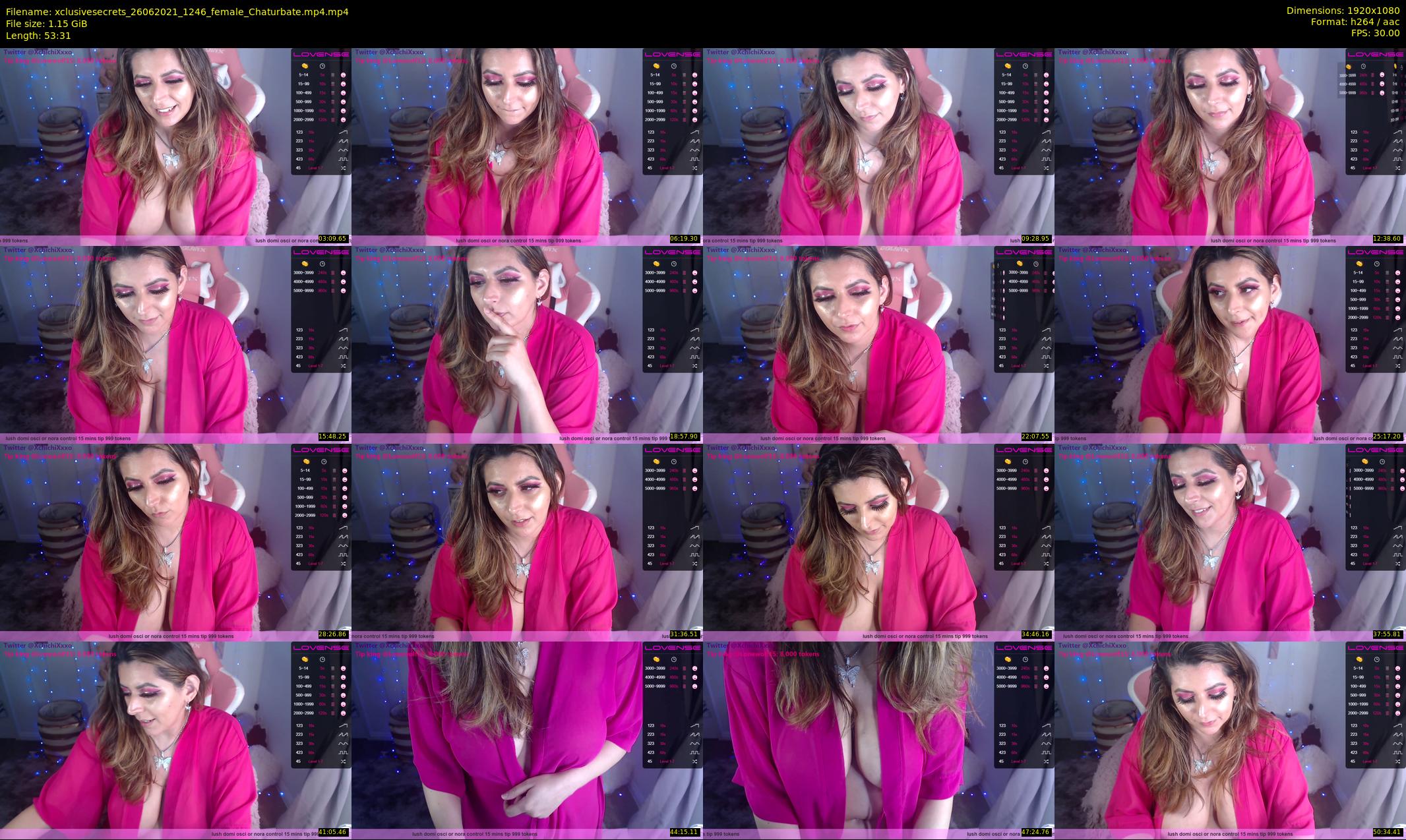 xclusivesecrets — 54 minute Chaturbate female cam show recording, 1080p, Jun 26, 2021