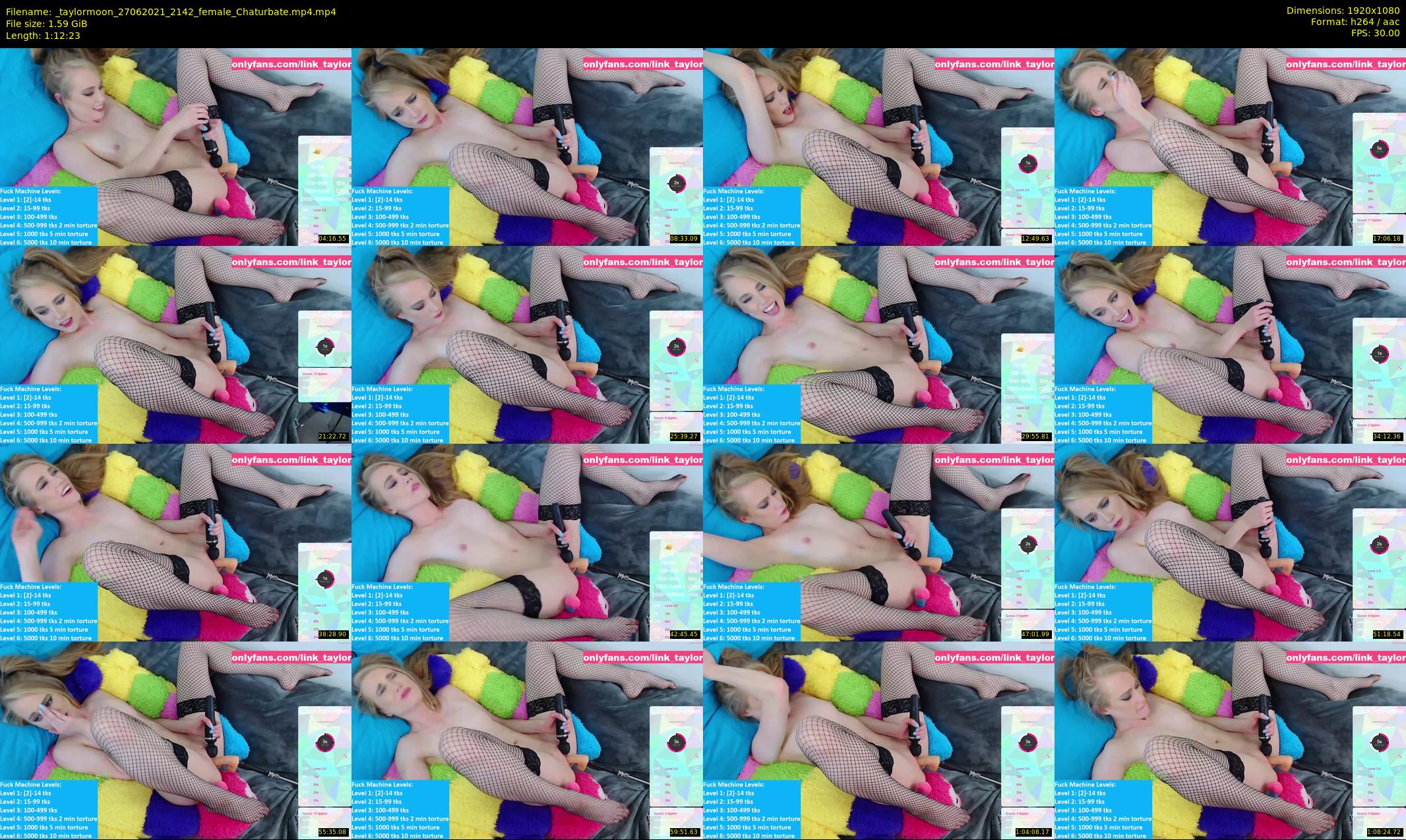 _taylormoon — 73 minute Chaturbate female cam show recording, 1080p, Jun 27, 2021