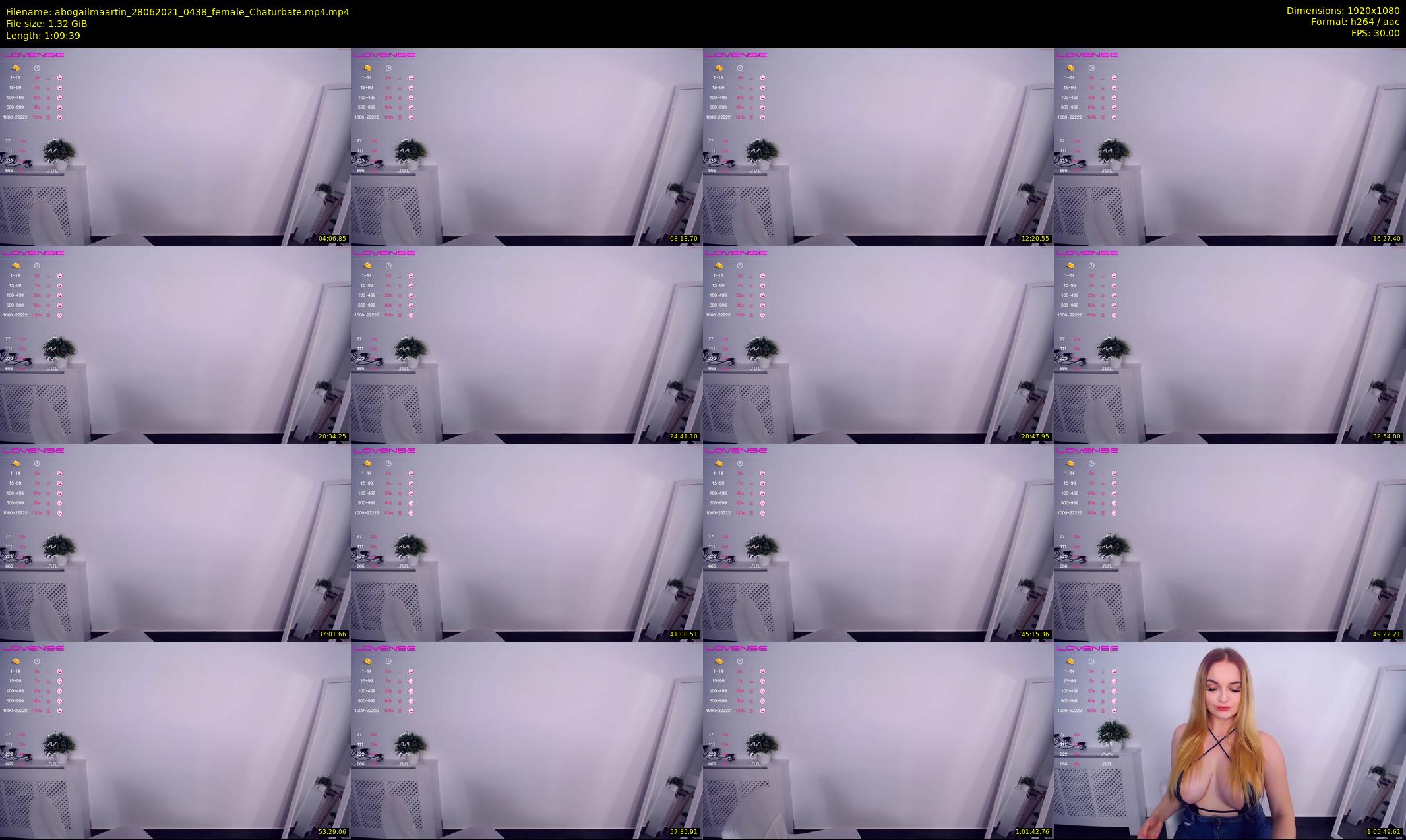 abogailmaartin — 70 minute Chaturbate female cam show recording, 1080p, Jun 28, 2021