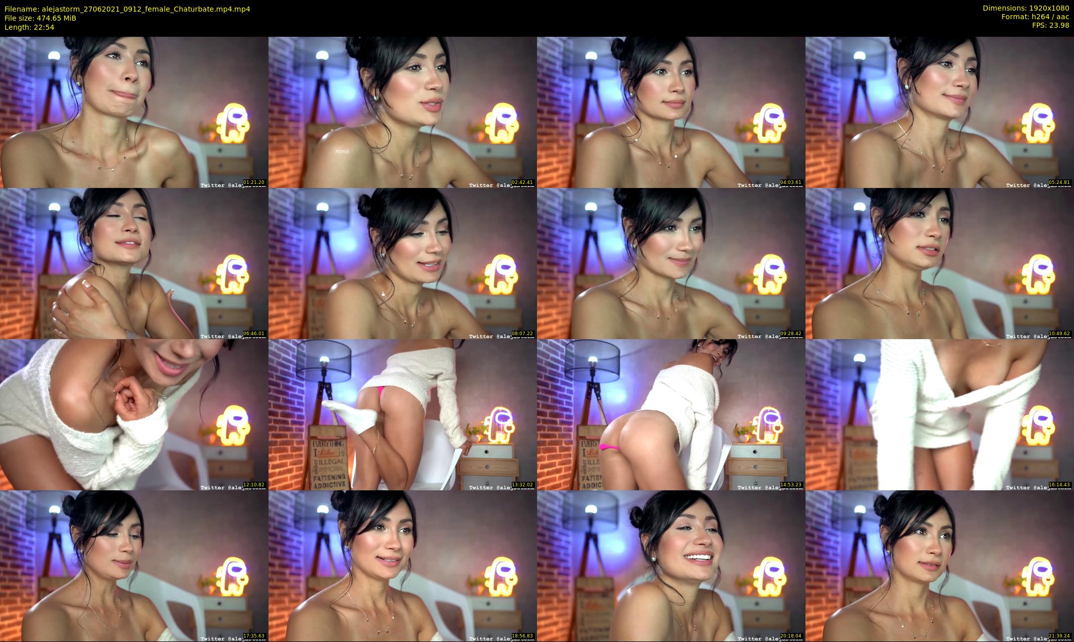 alejastorm — 23 minute Chaturbate female cam show recording, 1080p, Jun 27, 2021