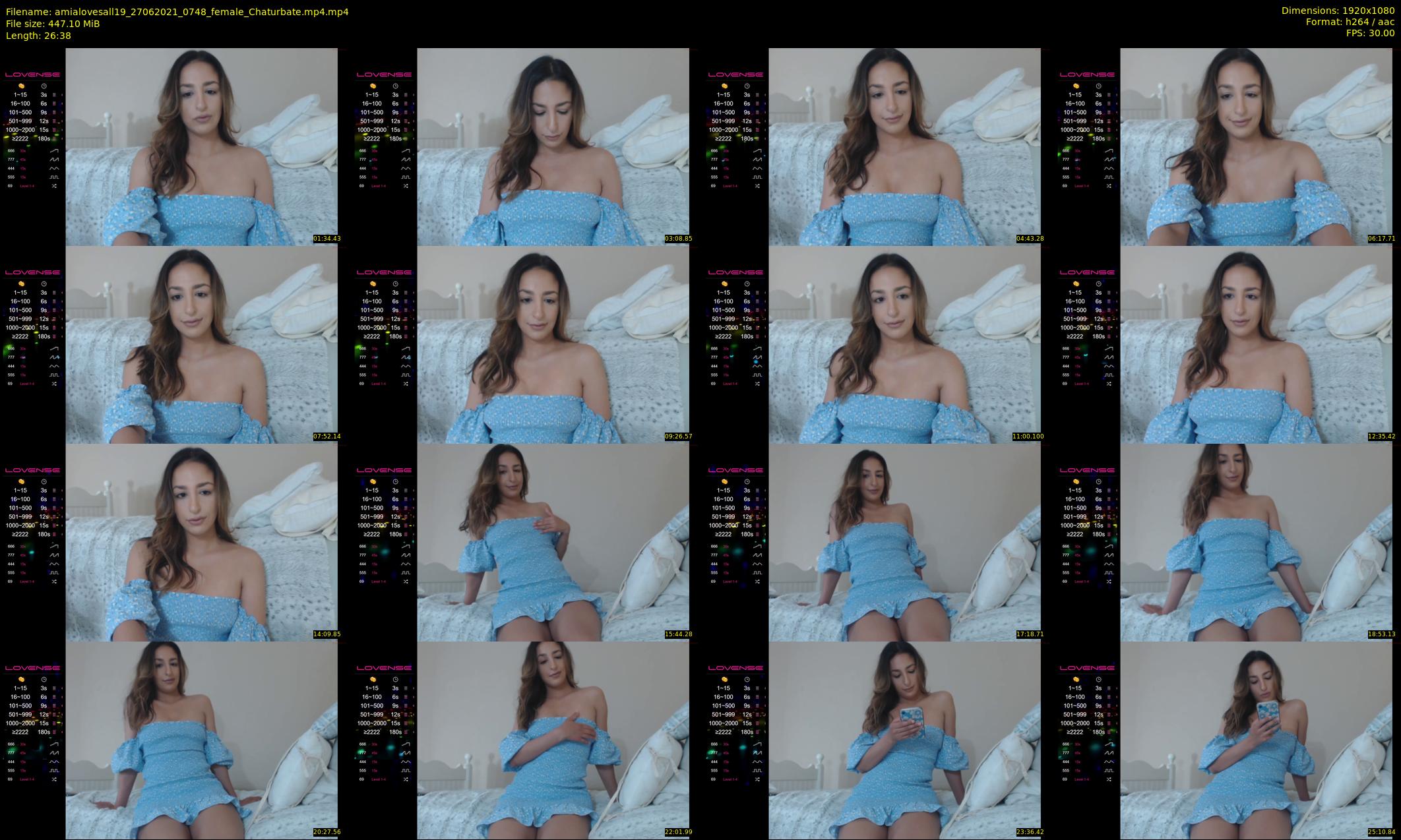 amialovesall19 — 27 minute Chaturbate female cam show recording, 1080p, Jun 27, 2021