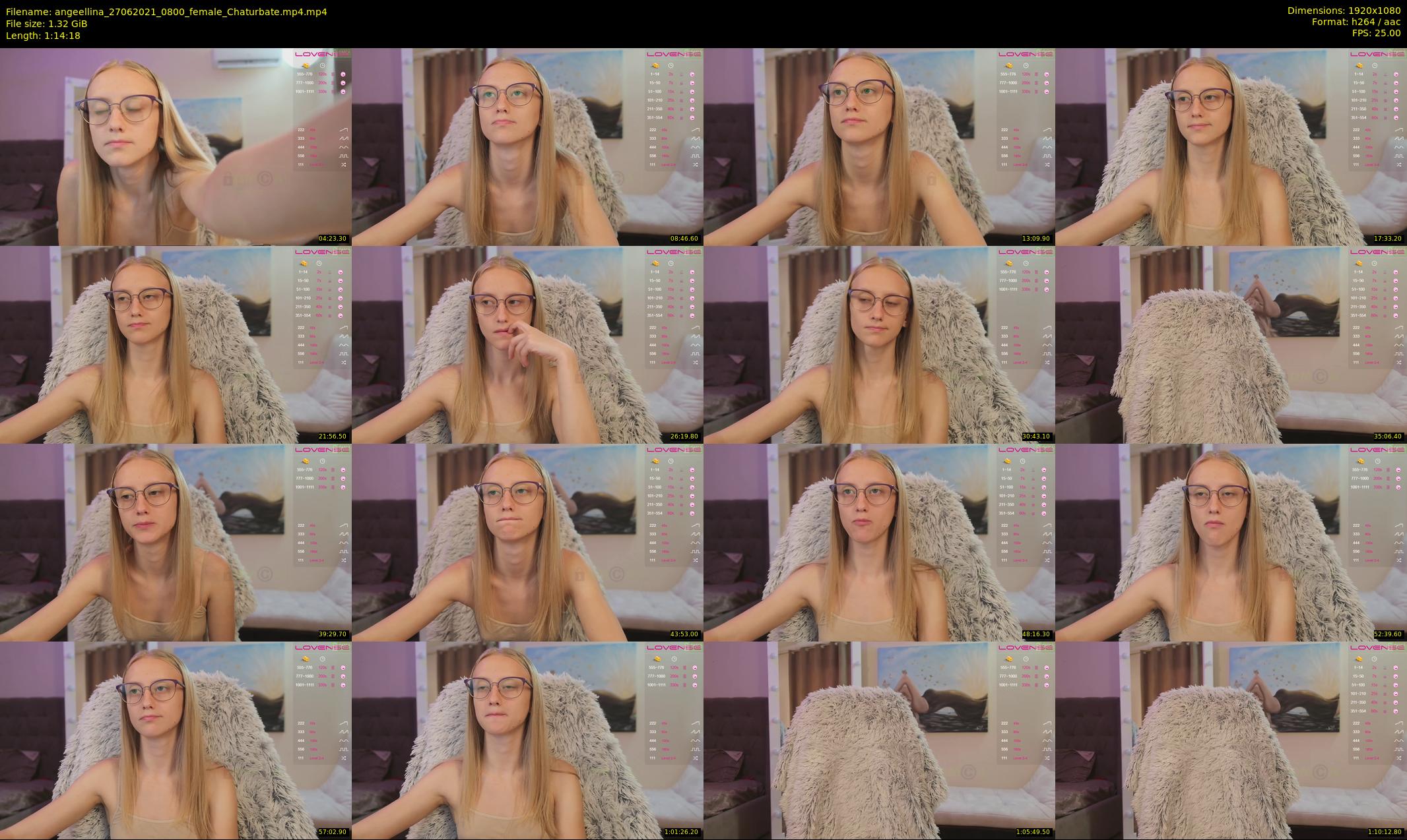 angeellina — 75 minute Chaturbate female cam show recording, 1080p, Jun 27, 2021