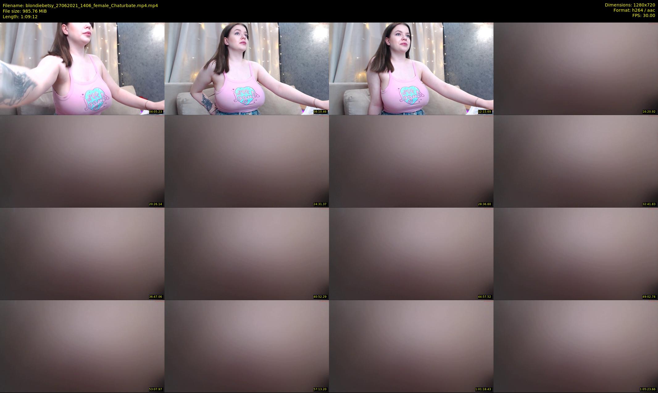 blondiebetsy — 70 minute Chaturbate female cam show recording, 720p, Jun 27, 2021