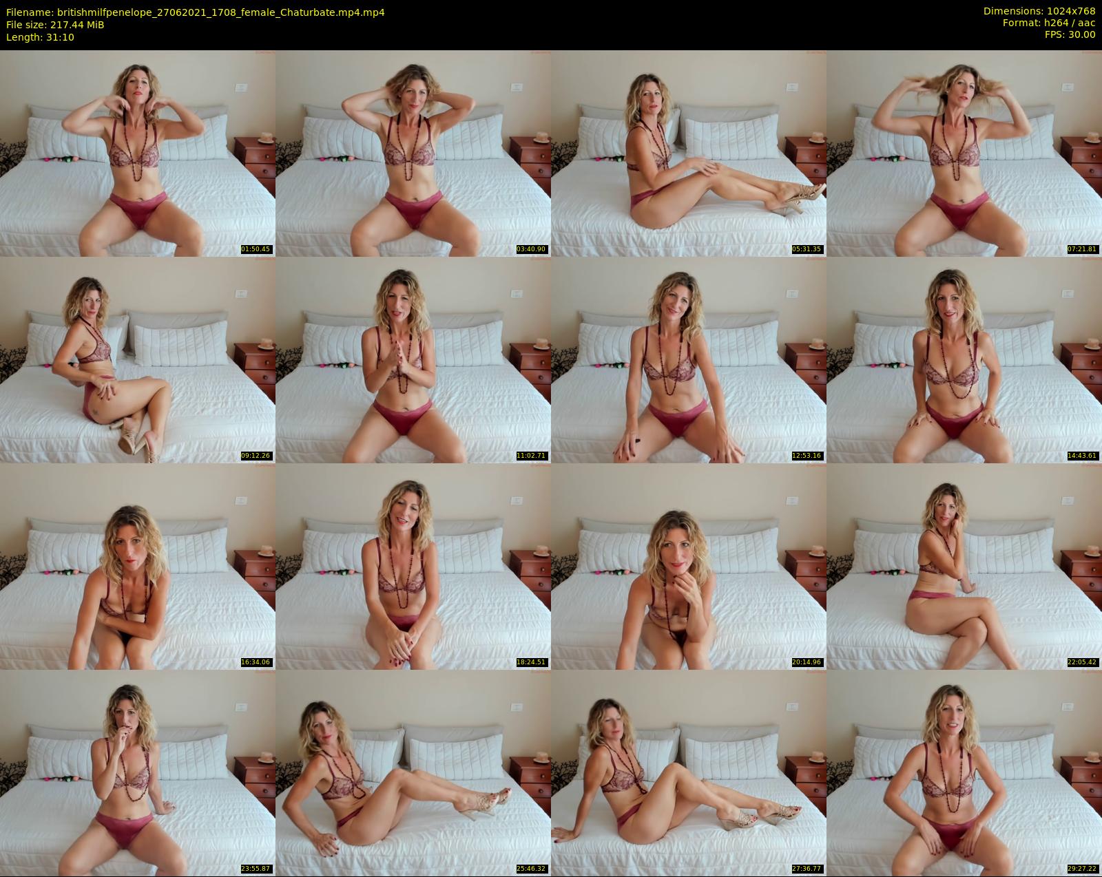 britishmilfpenelope — 32 minute Chaturbate female cam show recording, 720p, Jun 27, 2021