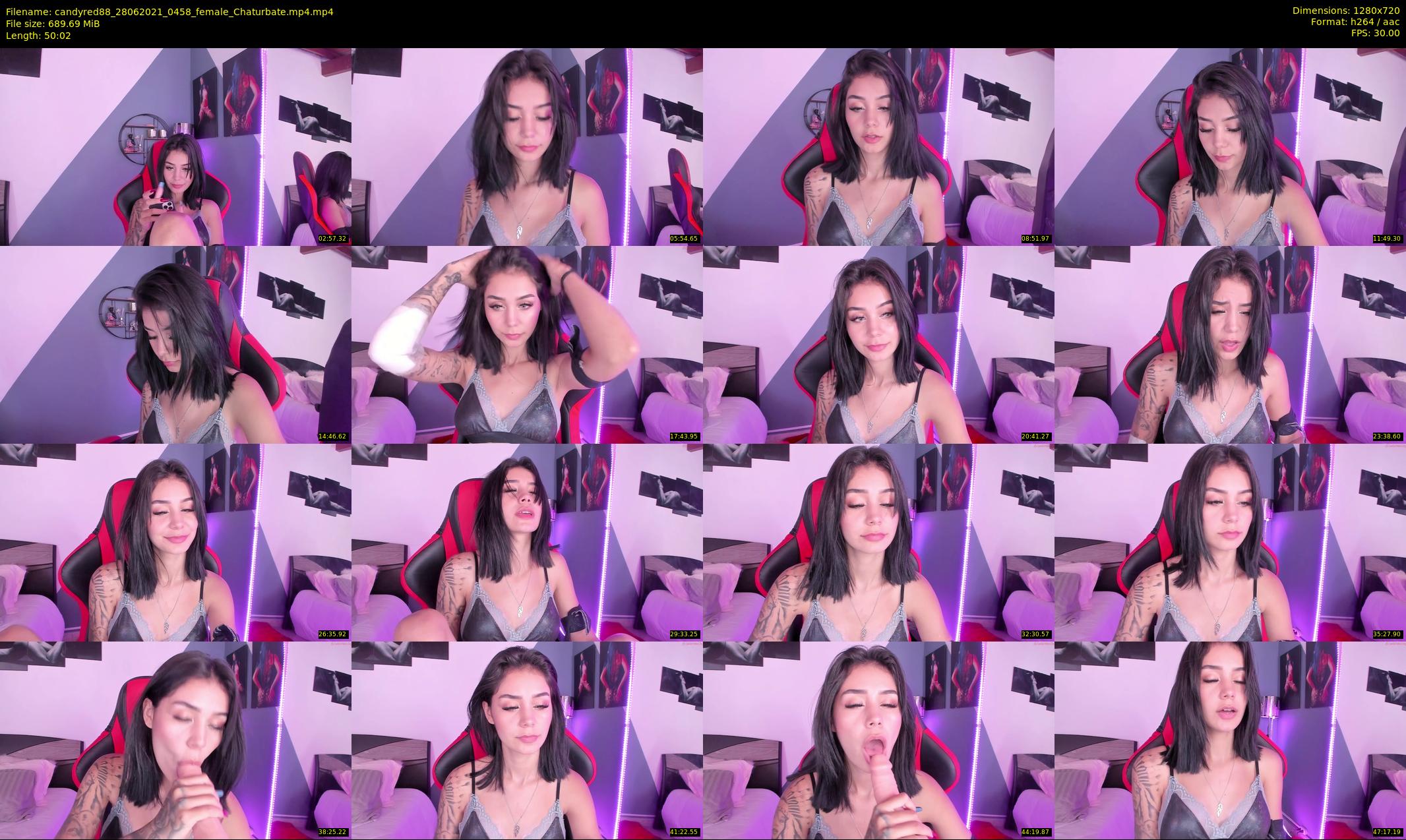 candyred88 — 51 minute Chaturbate female cam show recording, 720p, Jun 28, 2021
