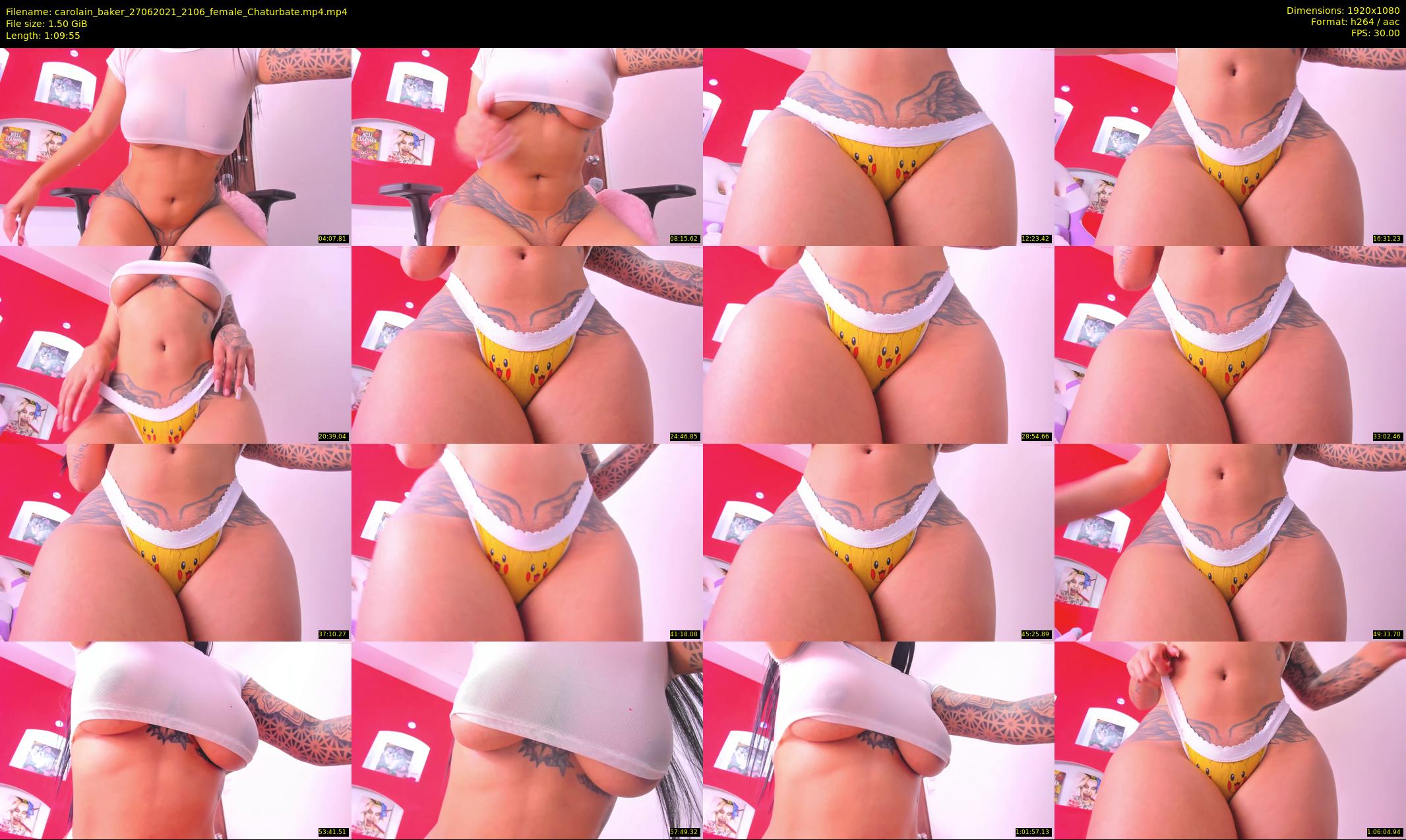 carolain_baker — 70 minute Chaturbate female cam show recording, 1080p, Jun 27, 2021