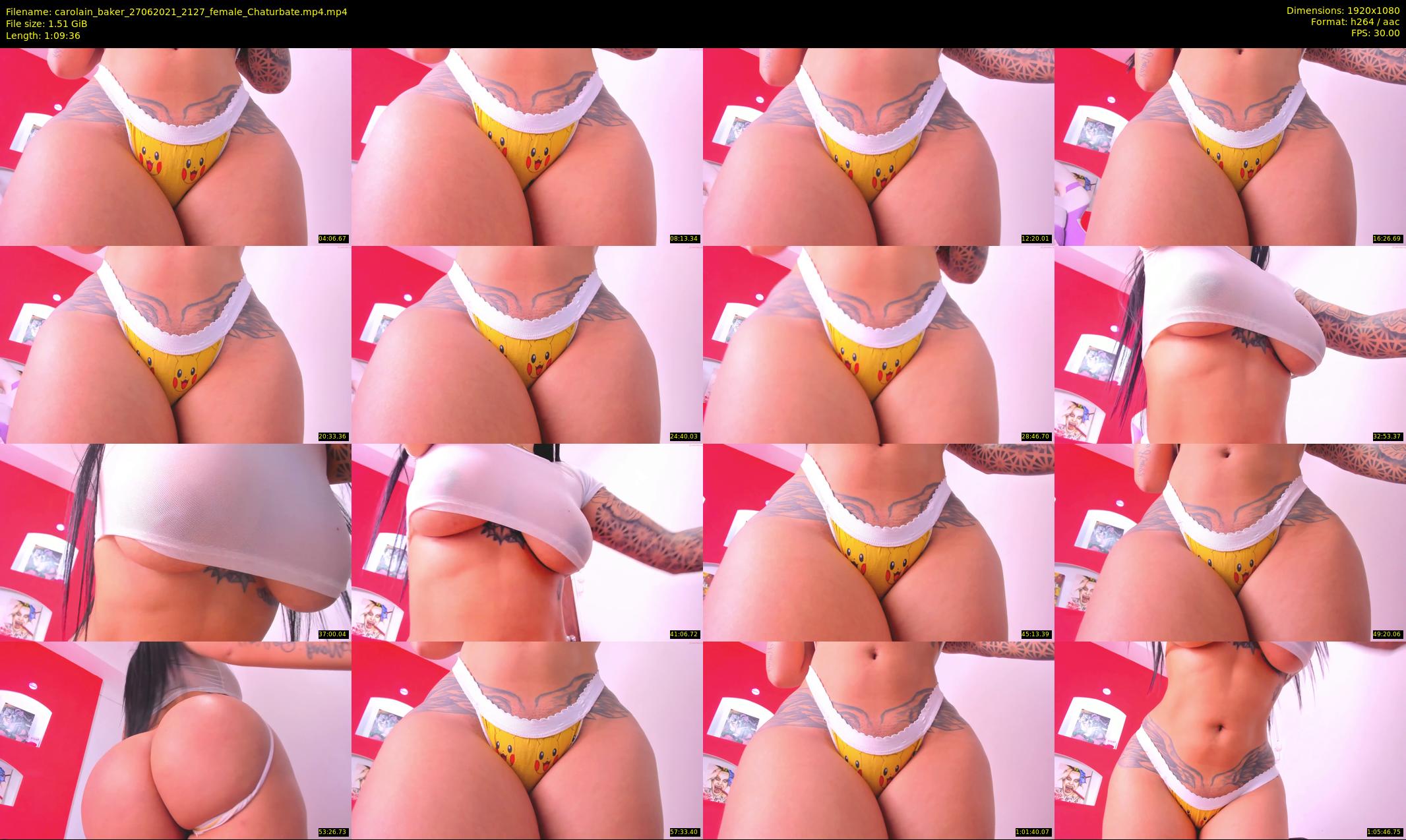 carolain_baker — 70 minute Chaturbate female cam show recording, 1080p, Jun 27, 2021