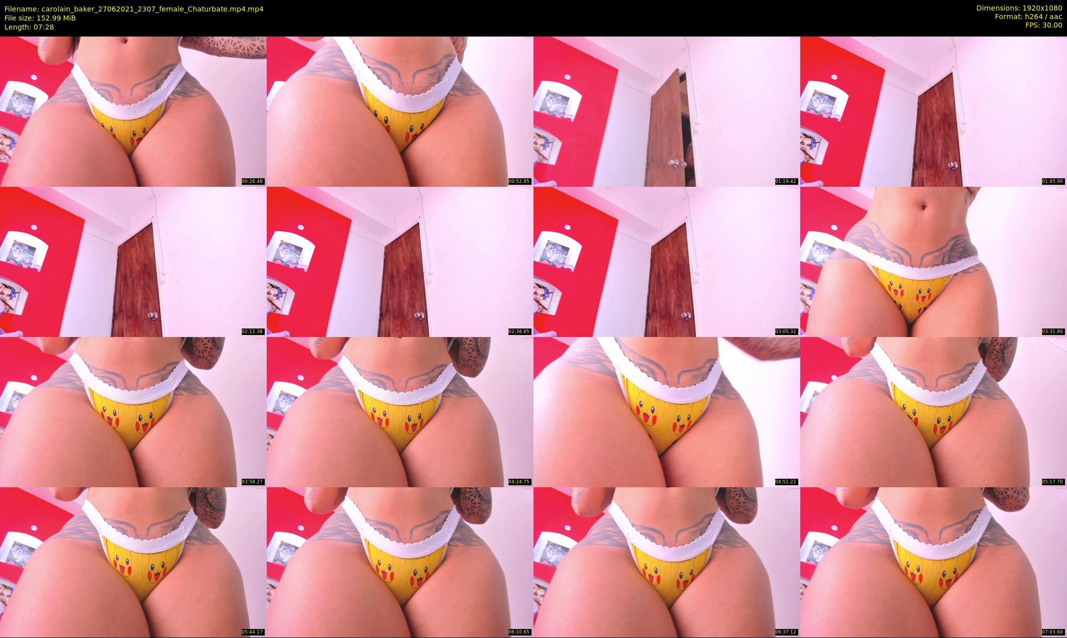 carolain_baker — 8 minute Chaturbate female cam show recording, 1080p, Jun 27, 2021